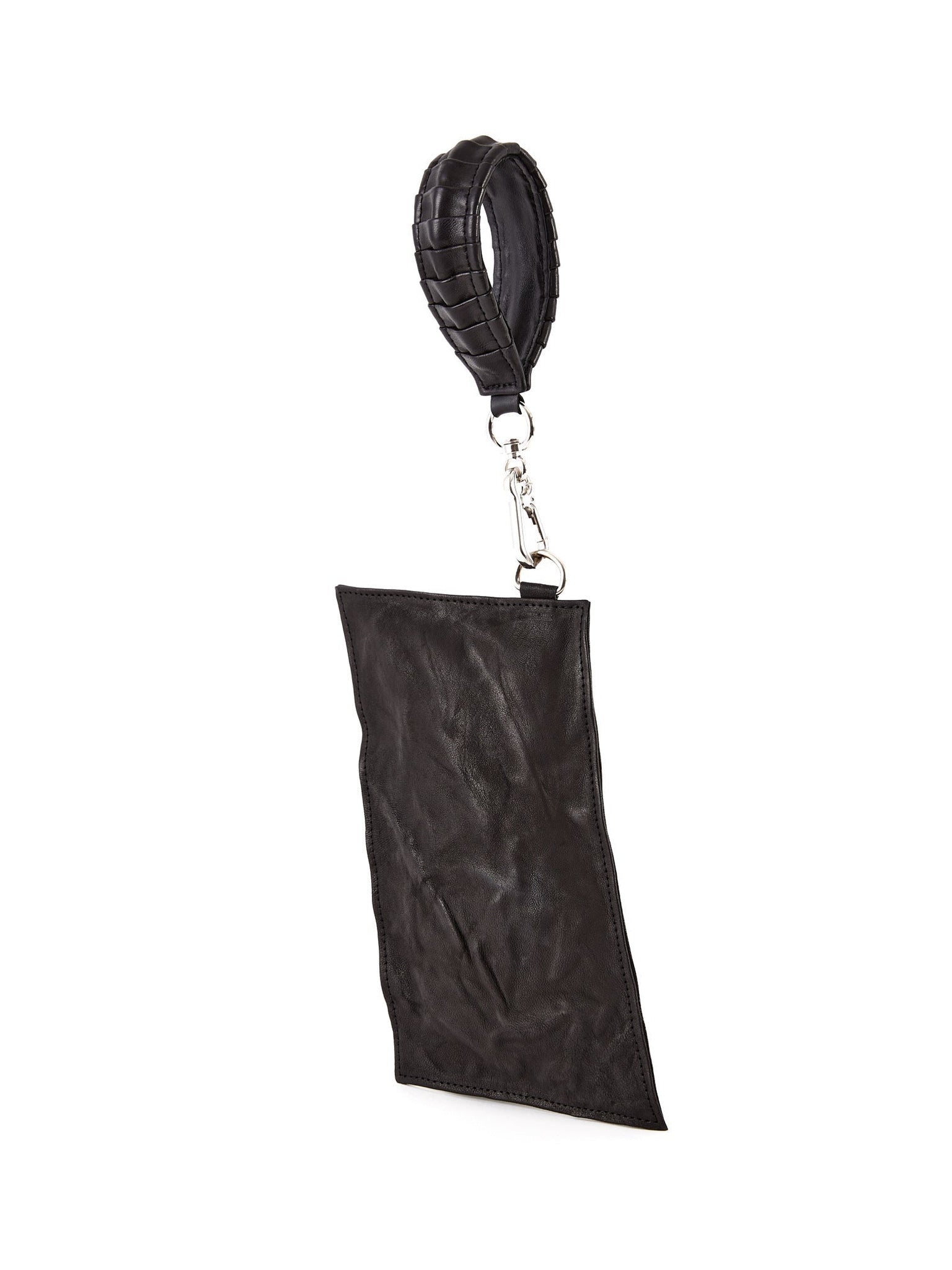 NOAM Oyster Clutch, front pouch with wrist strap view