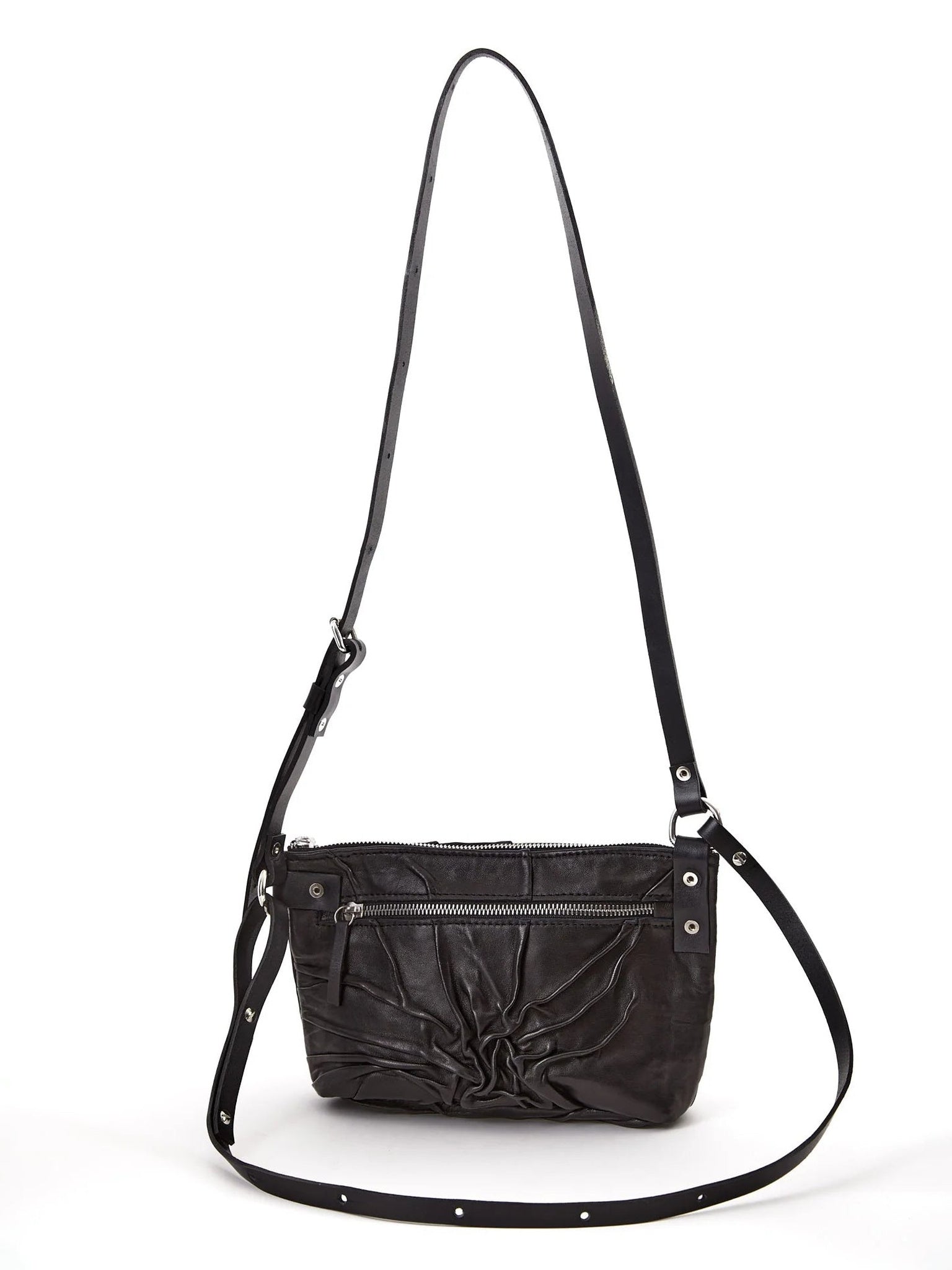 NOAM Gathered Leather Multiway Bag – rear product view
