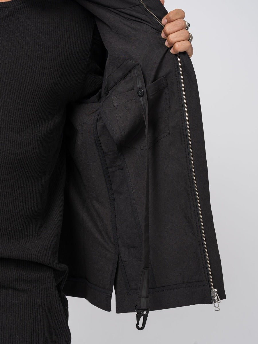 Black nylon jacket - INN7