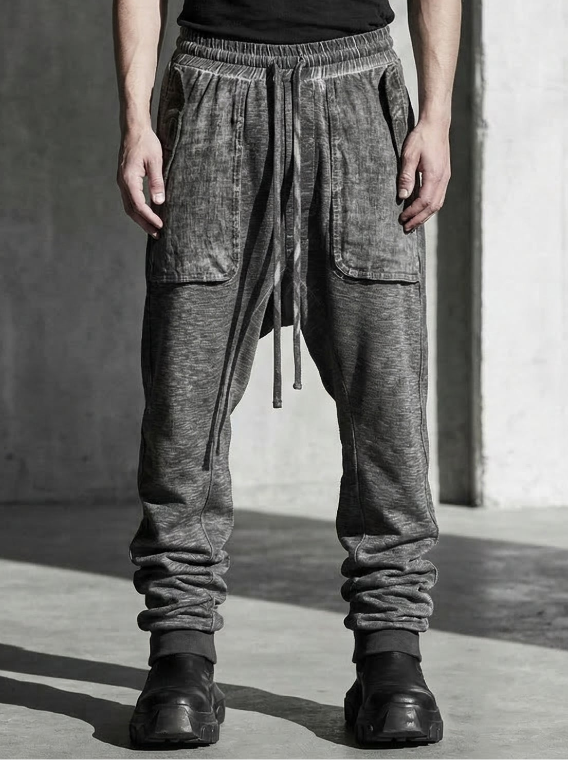 THOM KROM - Matmix Linen-Patch Trousers - Editorial Full Look
