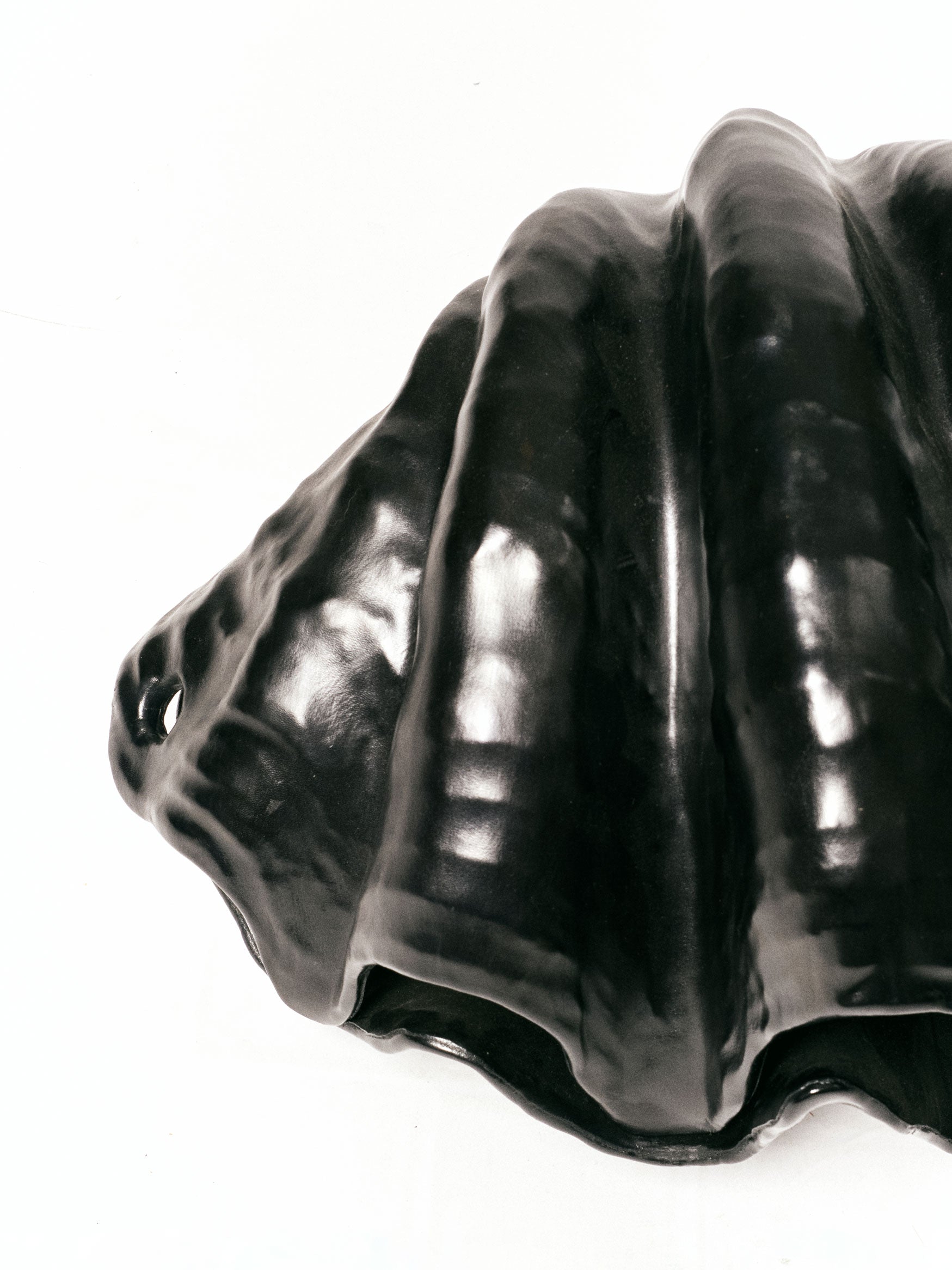 Giant Black Leather Shell - INN7