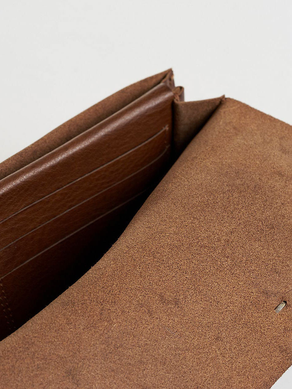 Leather Wallet with Piercing Detail
