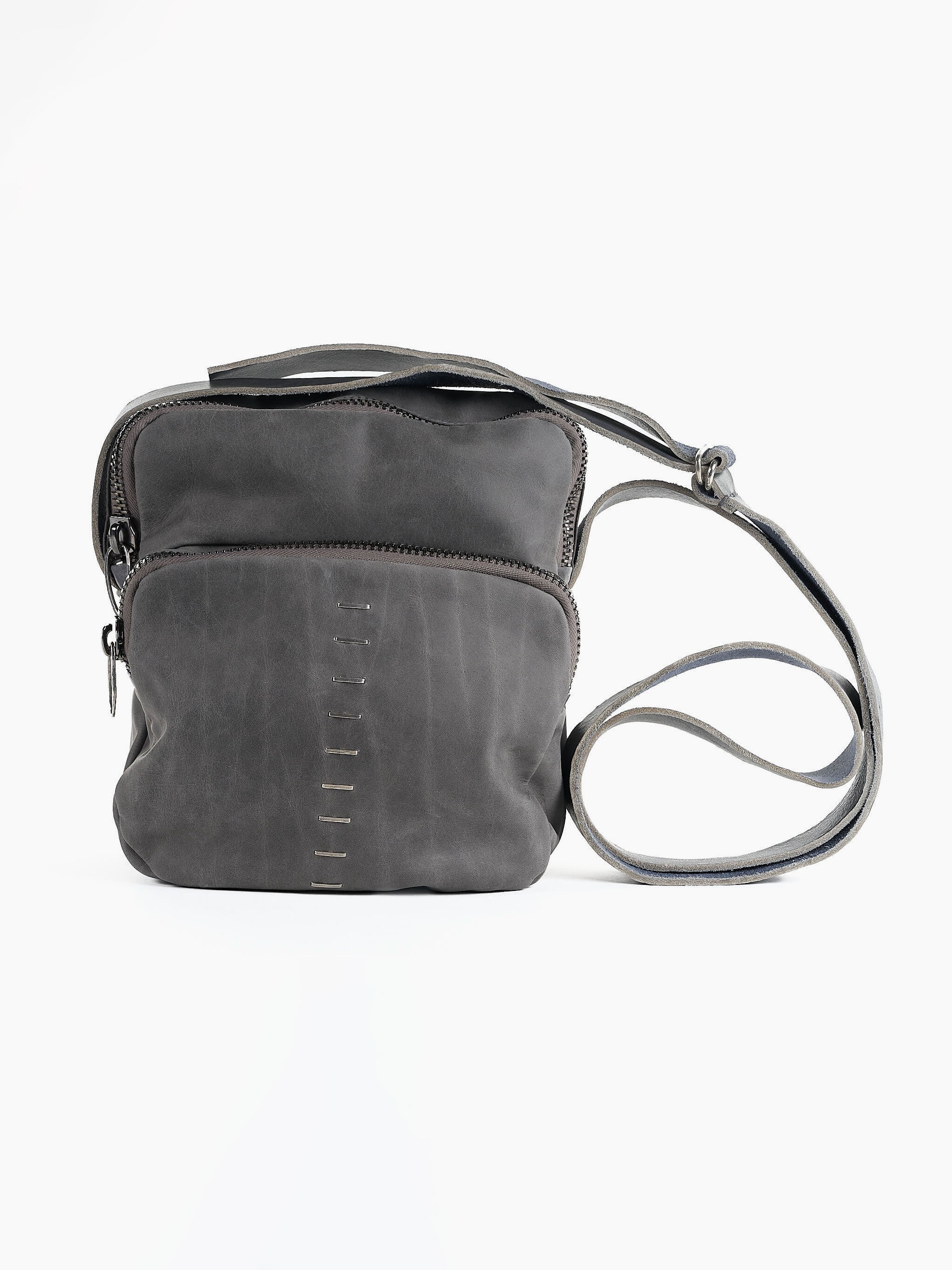 Waxed Nubuck Leather Crossbody Bag - INN7