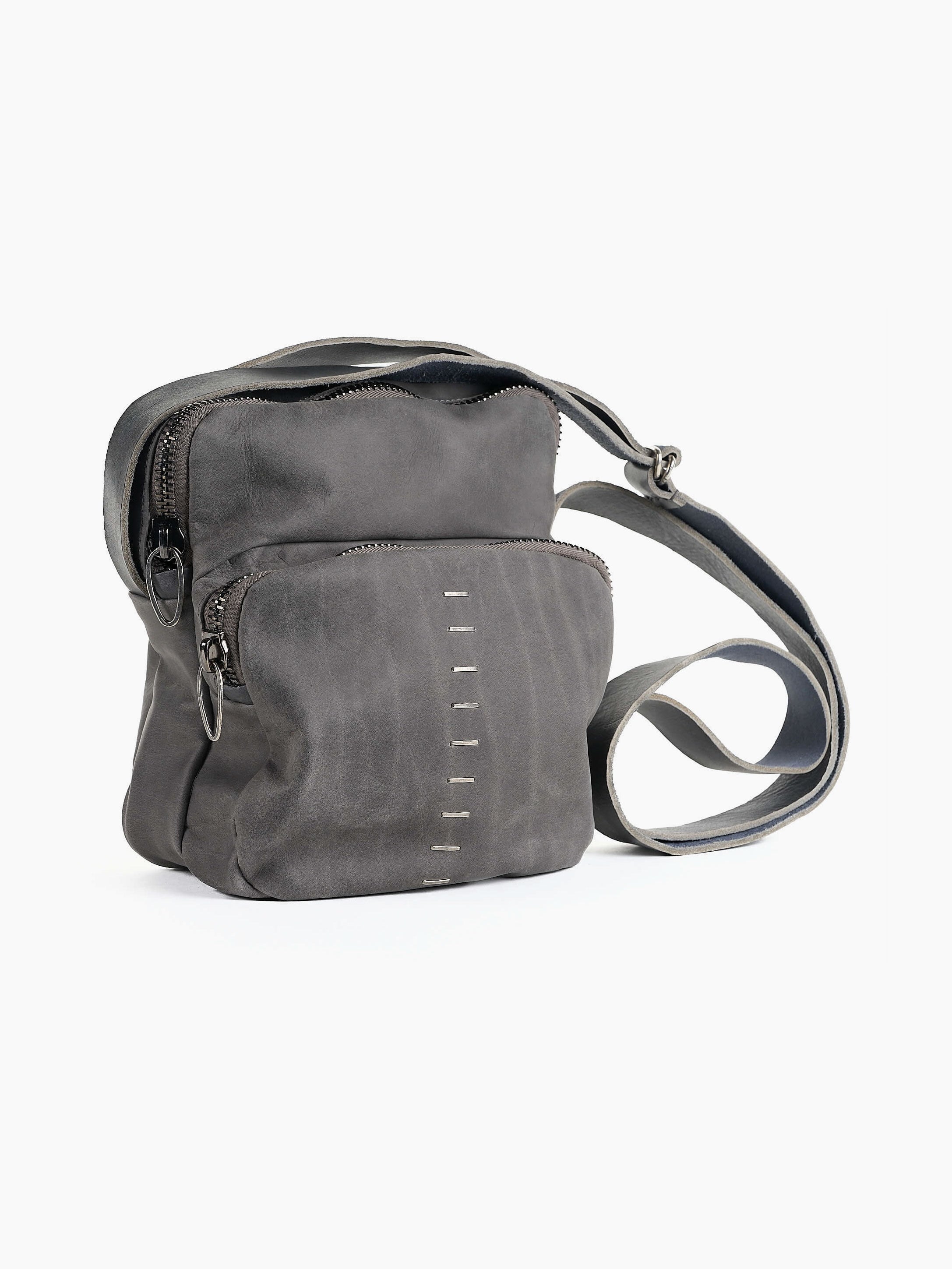 Waxed Nubuck Leather Crossbody Bag - INN7