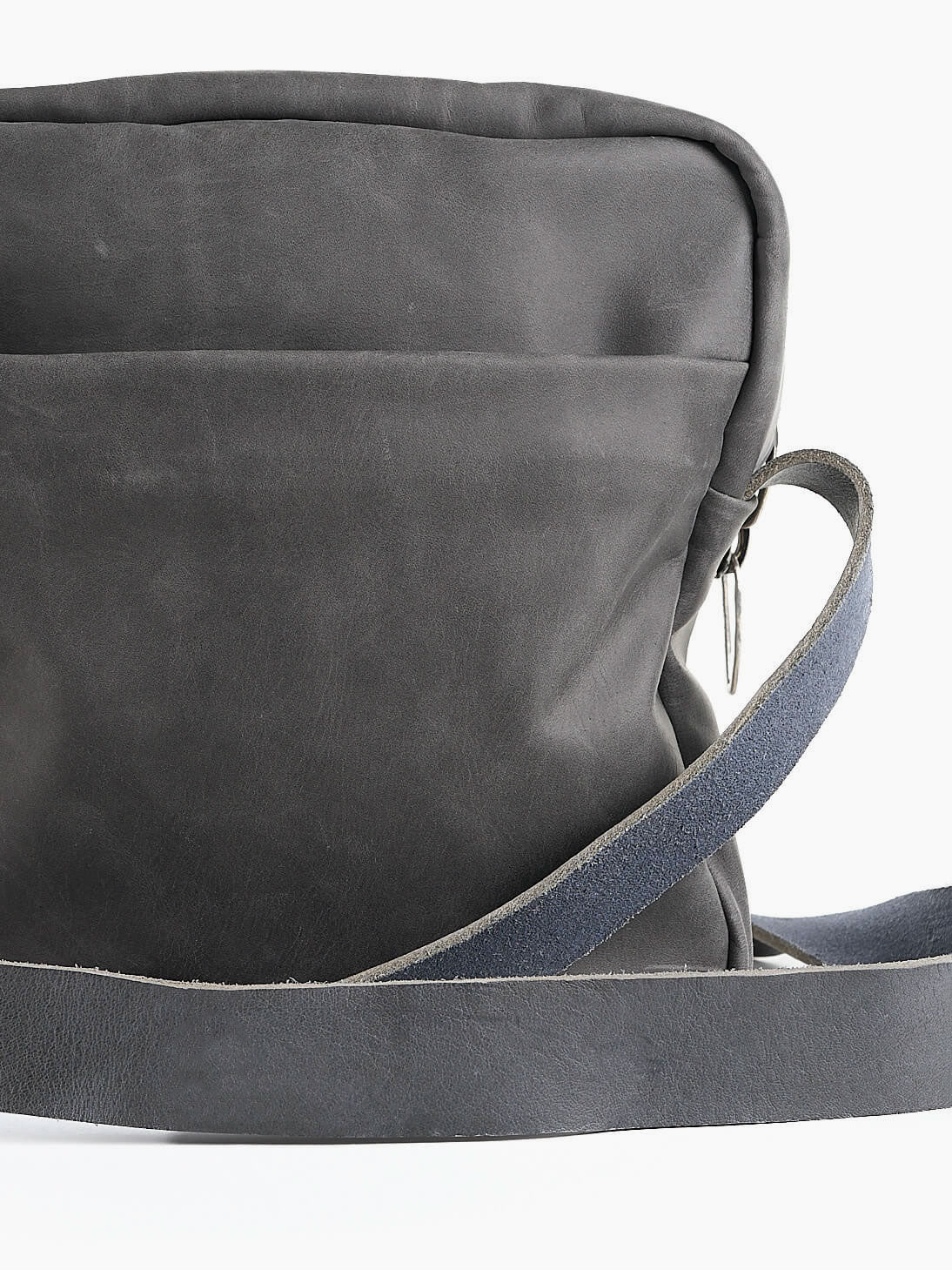 Waxed Nubuck Leather Crossbody Bag - INN7