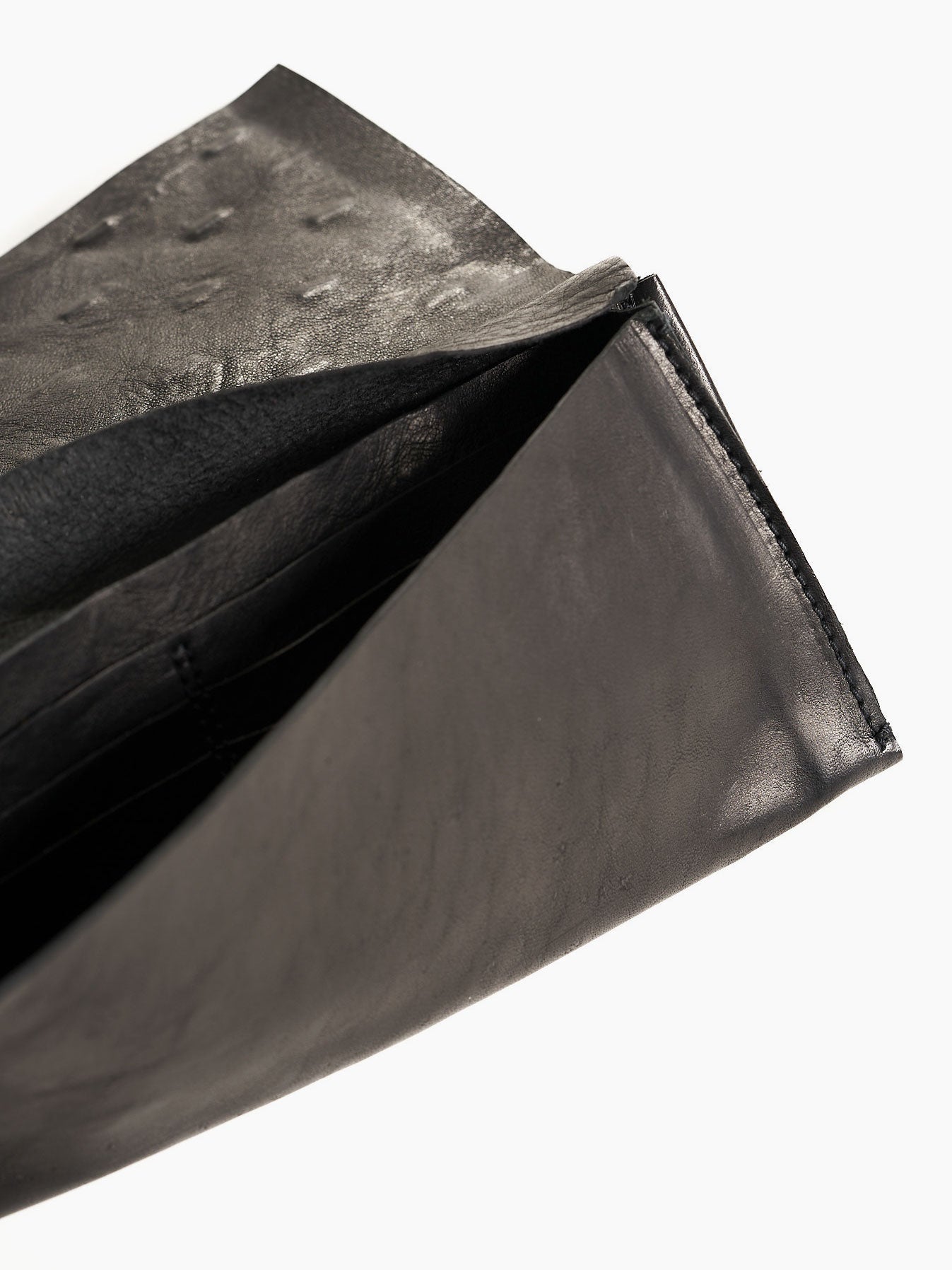 Leather Wallet with Silver Staples