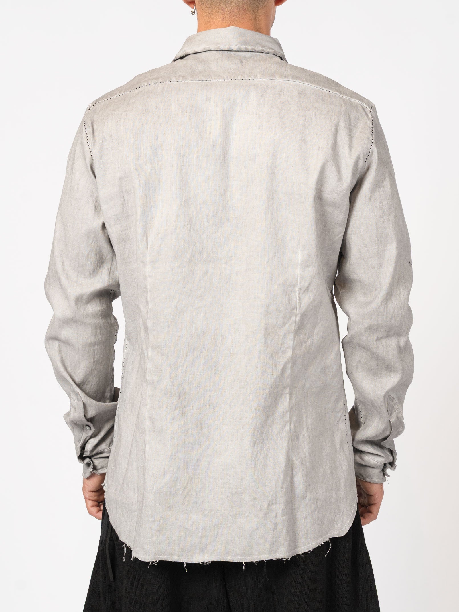 Distressed Linen Blend Shirt - INN7