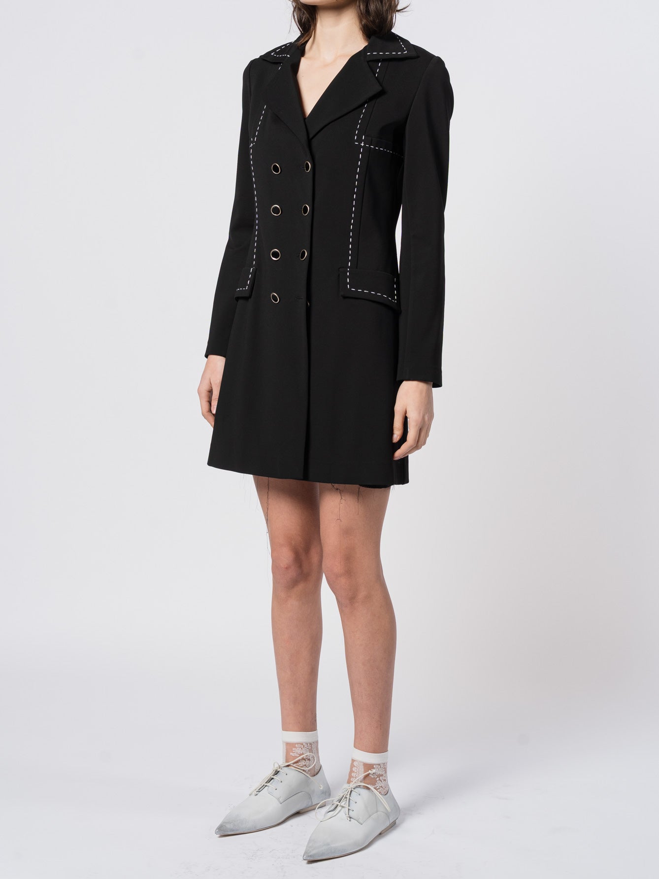 Structured Knee-Length Coat