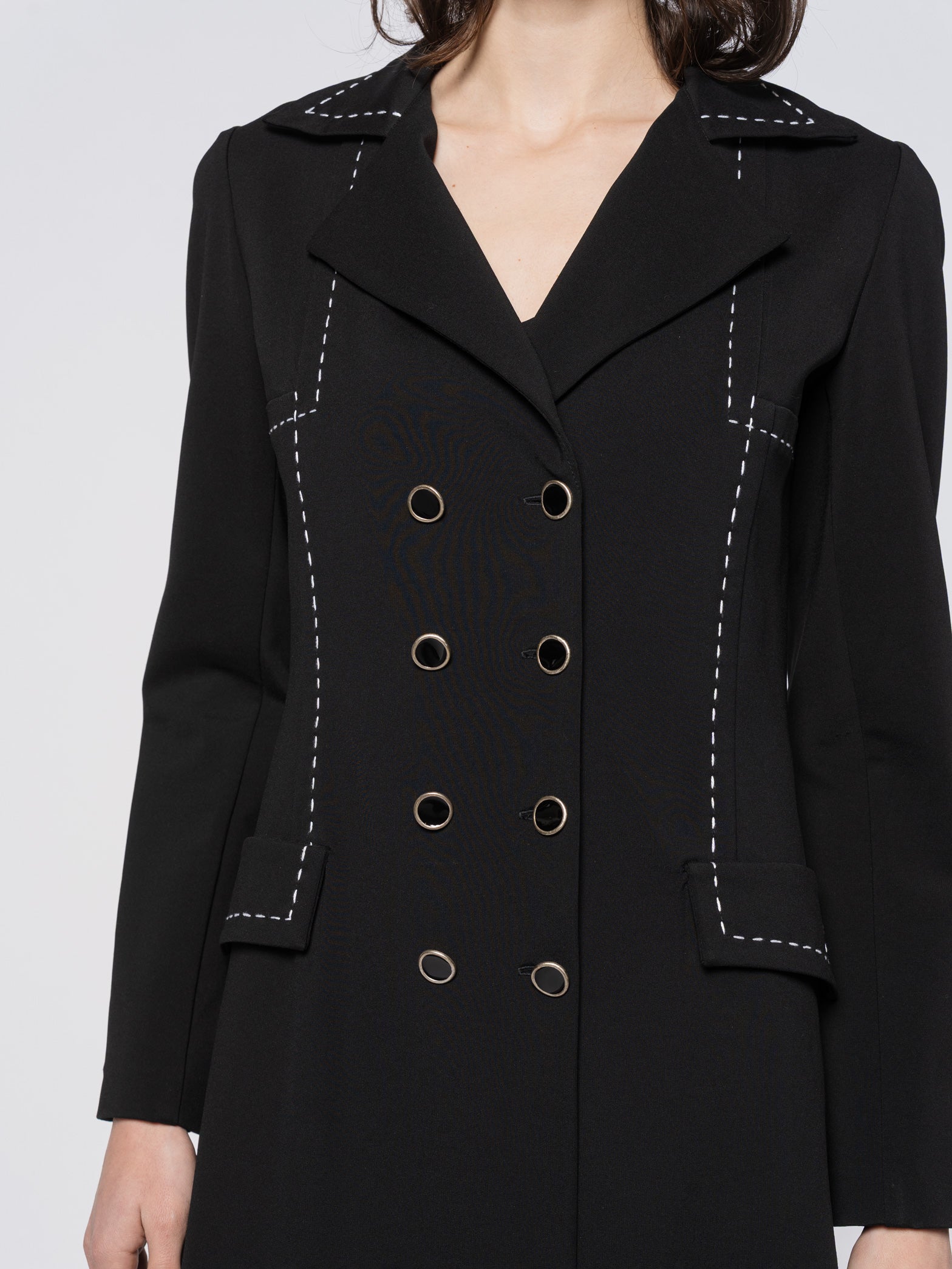 Structured Knee-Length Coat