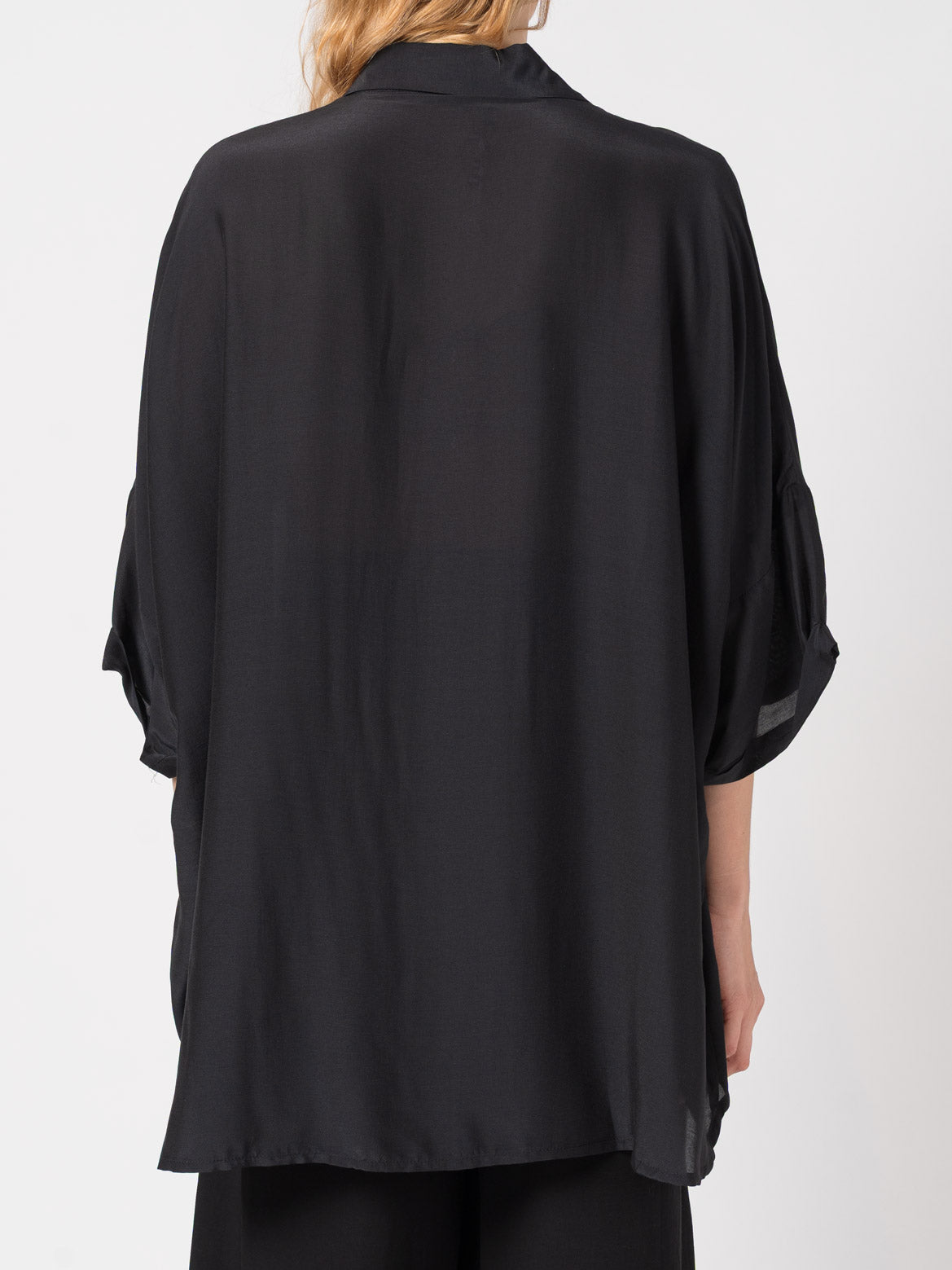 Oversized Silk-Blend Shirt - INN7