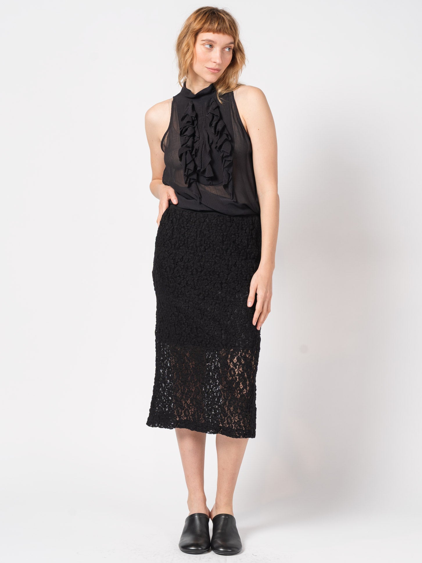 Lace Pencil Skirt - INN7