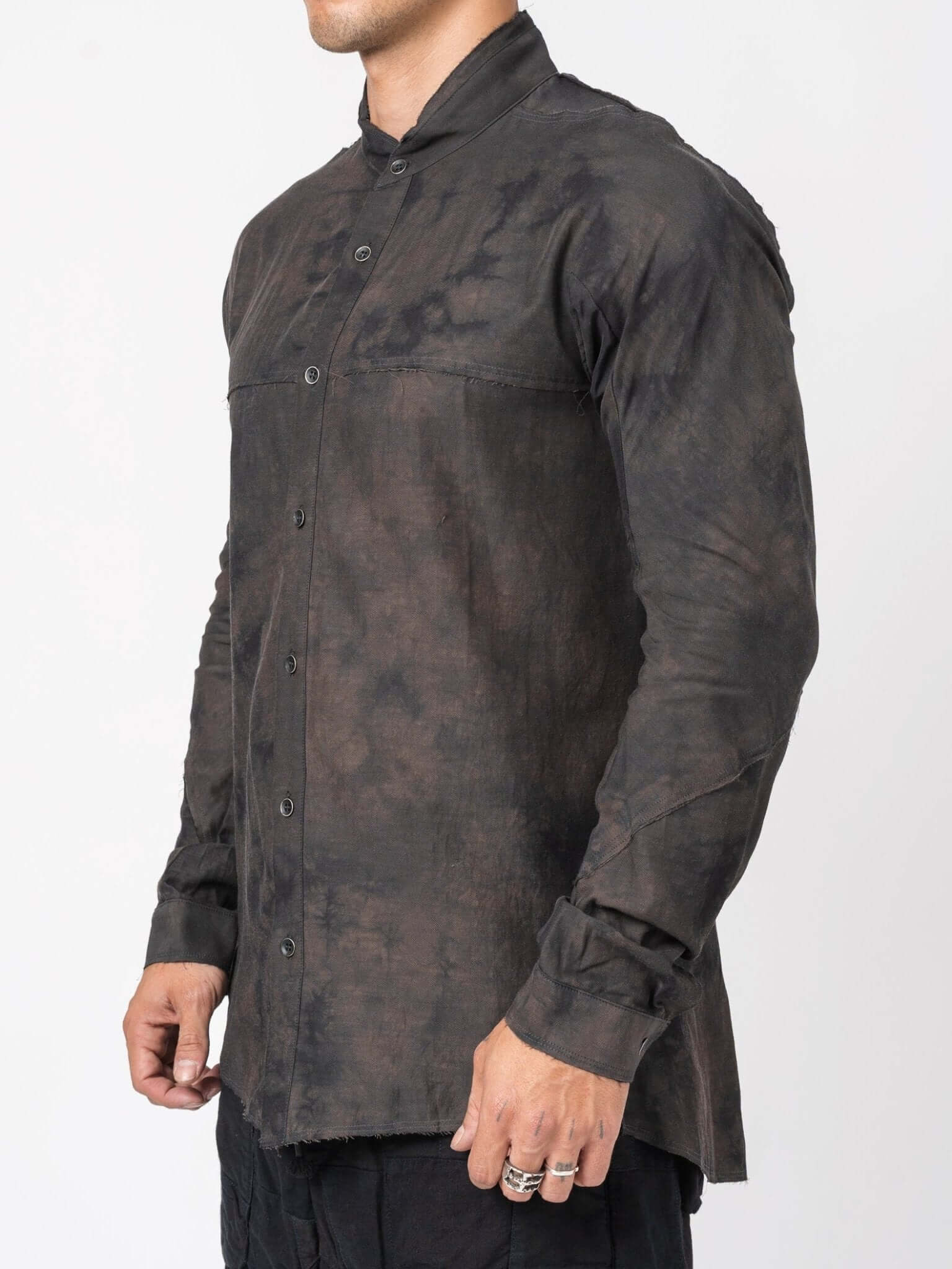 D.HYGEN Crack Random Stripe Jacquard Shirt - INN7