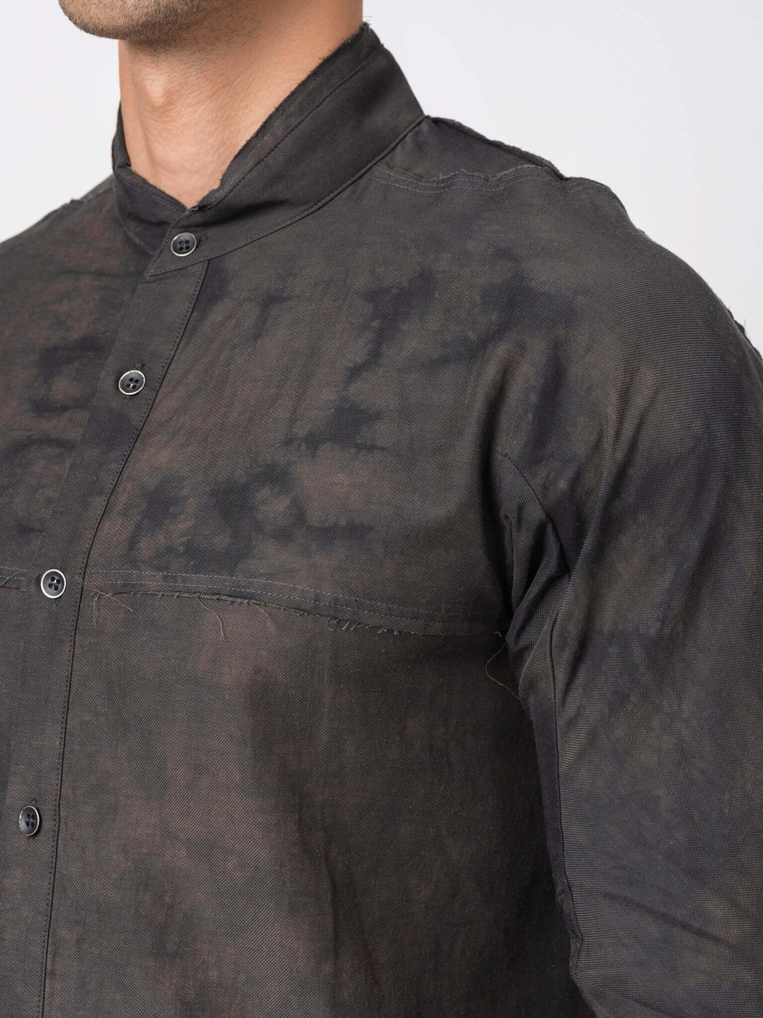 D.HYGEN Crack Random Stripe Jacquard Shirt - INN7