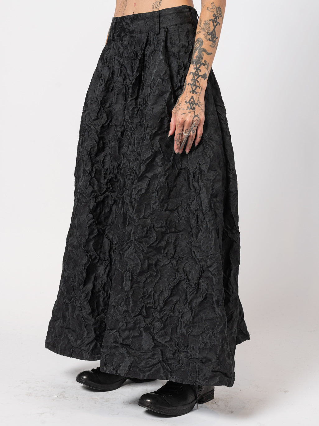 Textured Maxi Skirt