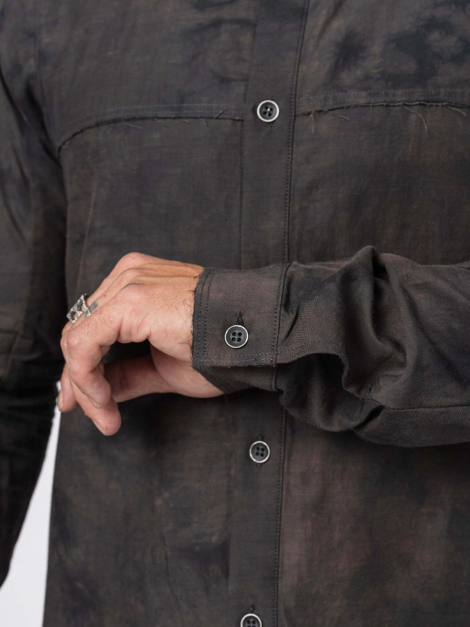 D.HYGEN Crack Random Stripe Jacquard Shirt - INN7