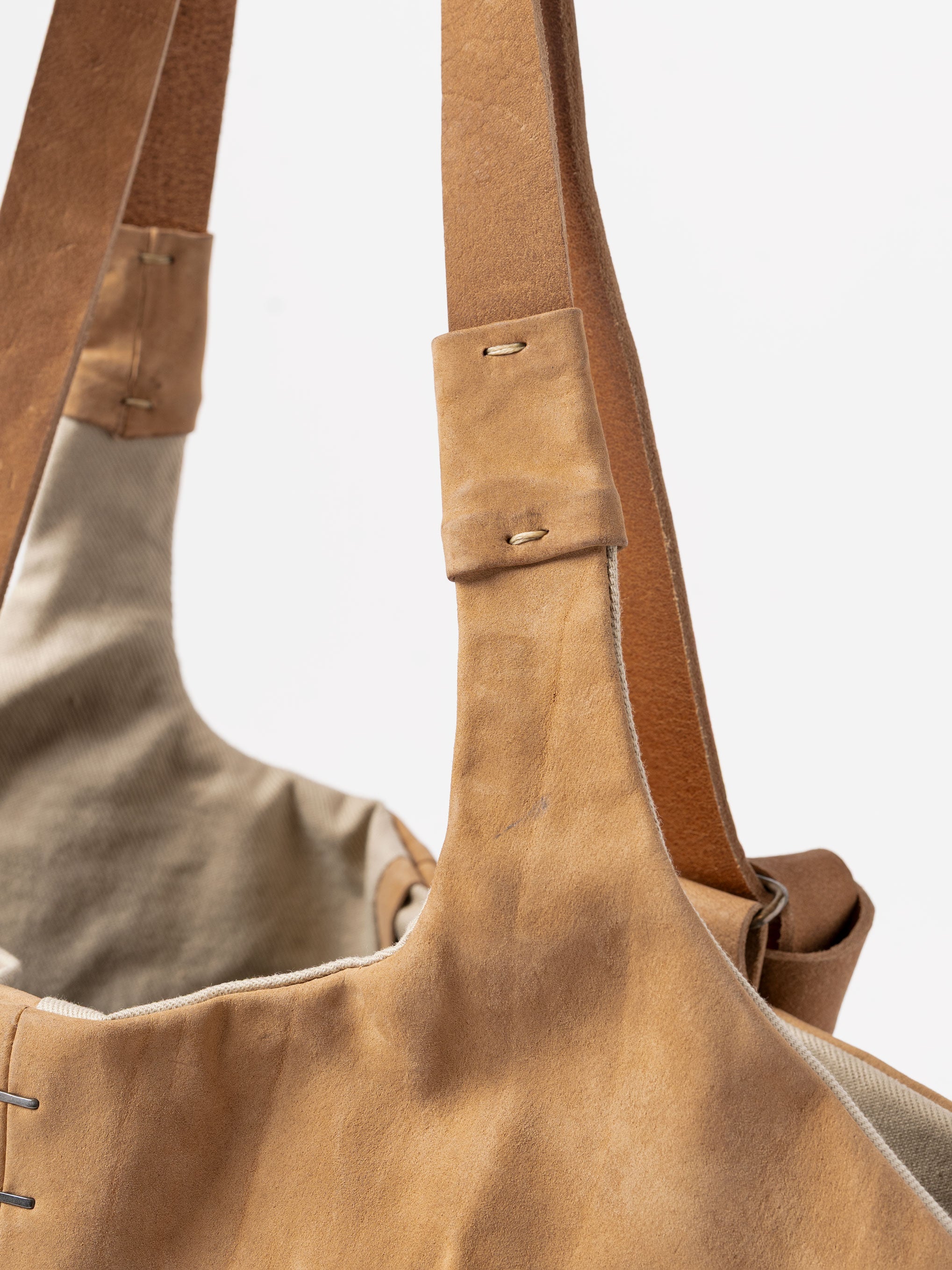 Calfskin and Cotton Shopper