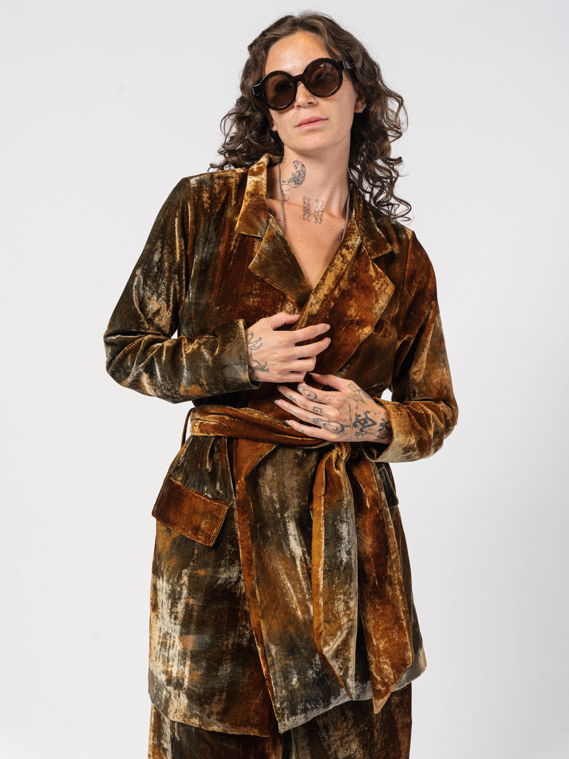 Velvet Wrap Jacket - INN7