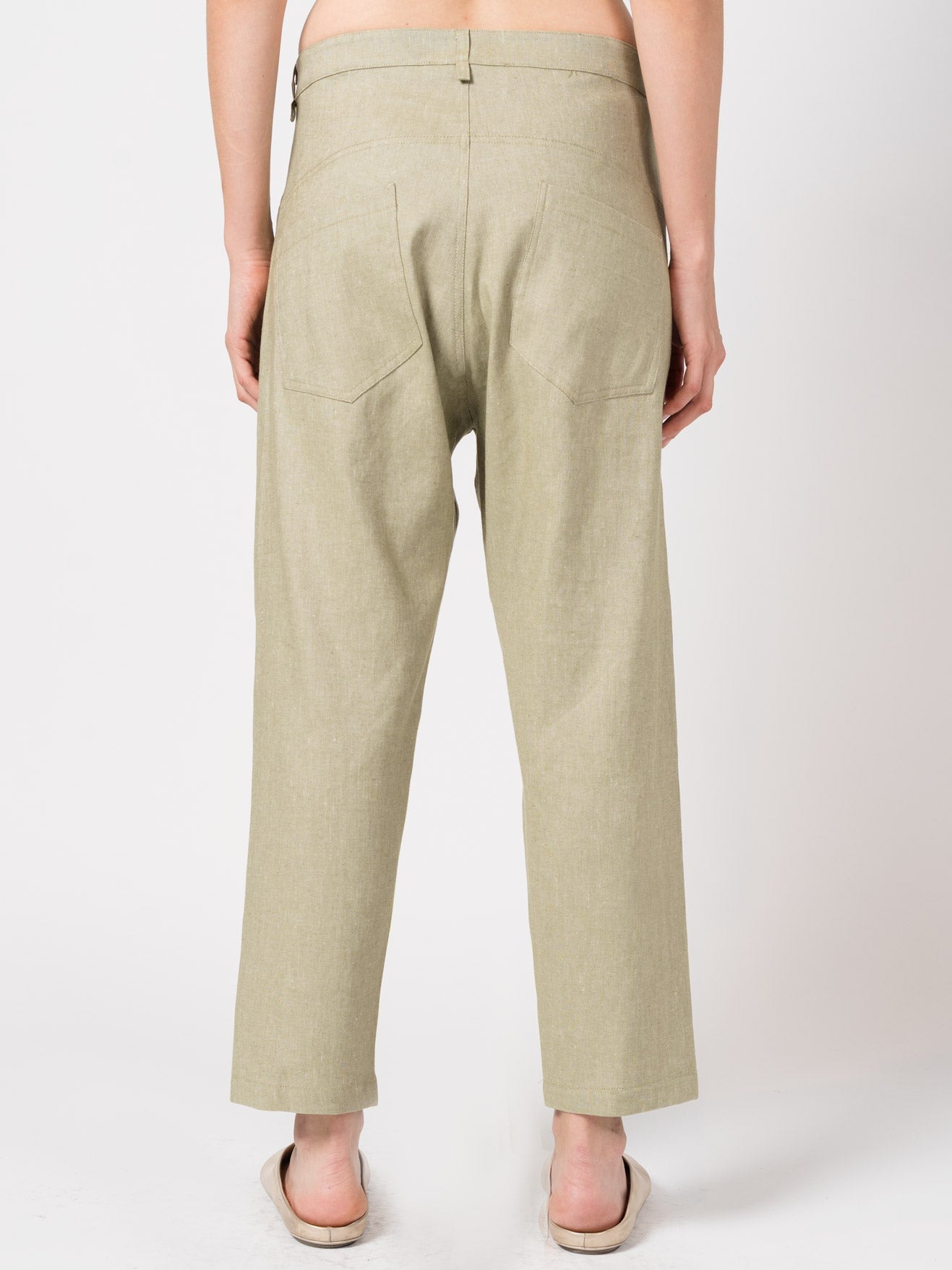 Tapered Linen-Blend Trousers - INN7