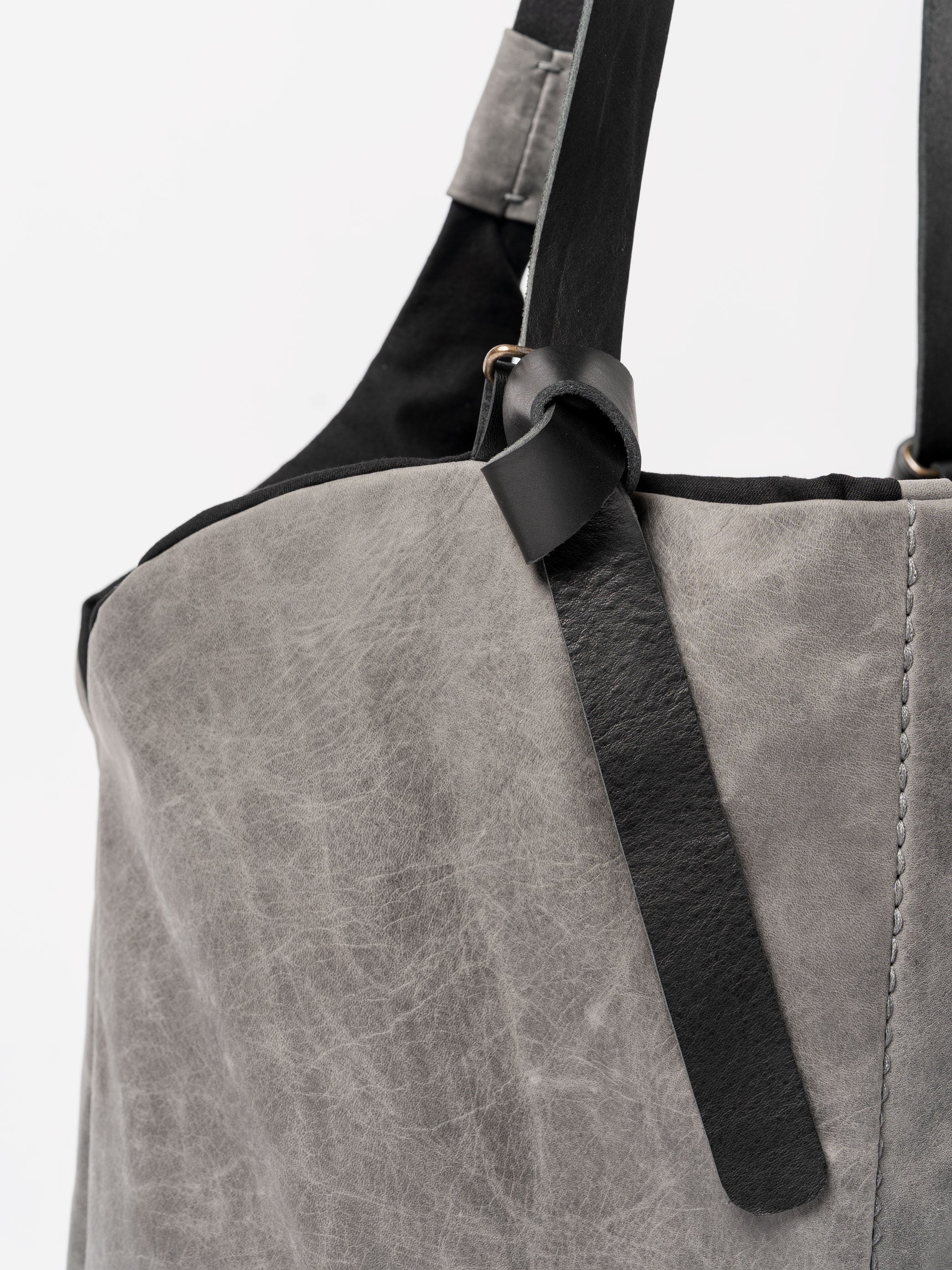 Calfskin and Cotton Shopper - INN7