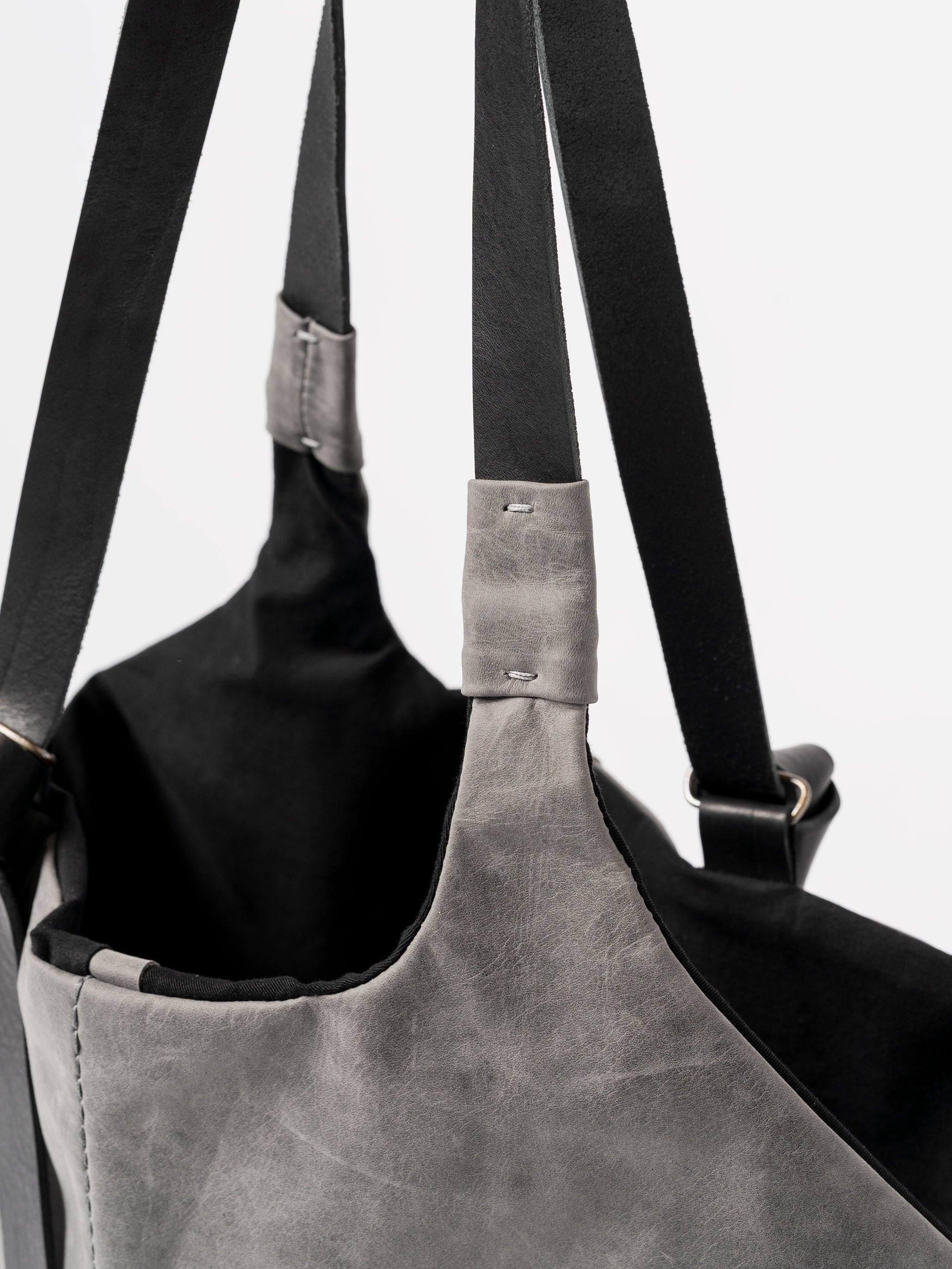 Calfskin and Cotton Shopper - INN7