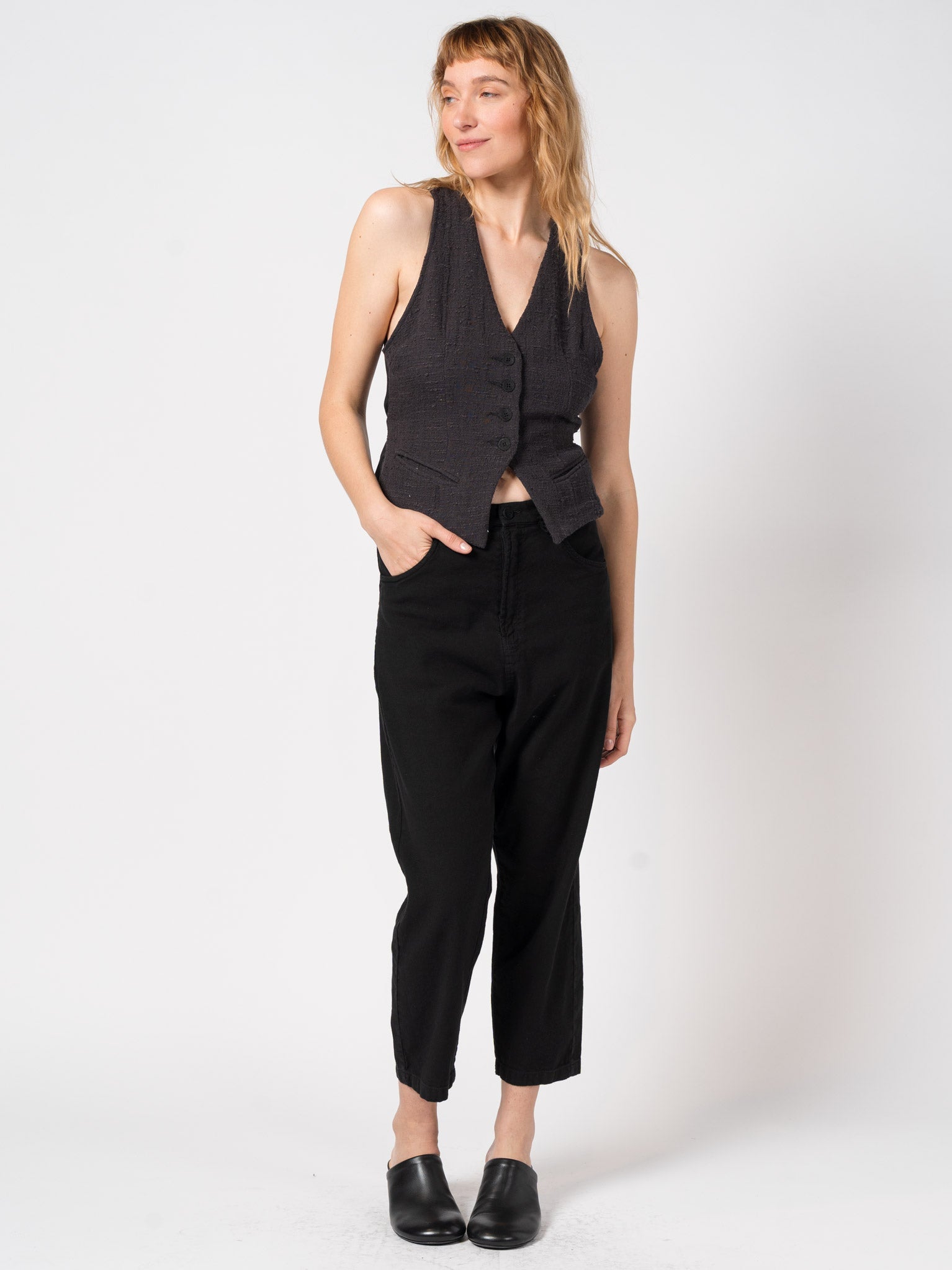 Tapered Linen-Blend Trousers - INN7