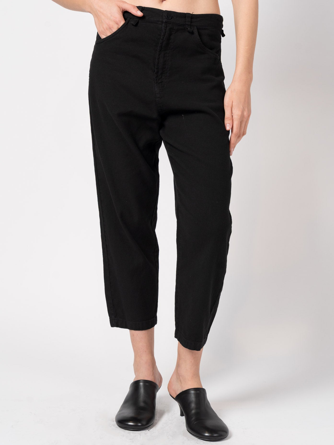 Tapered Linen-Blend Trousers - INN7