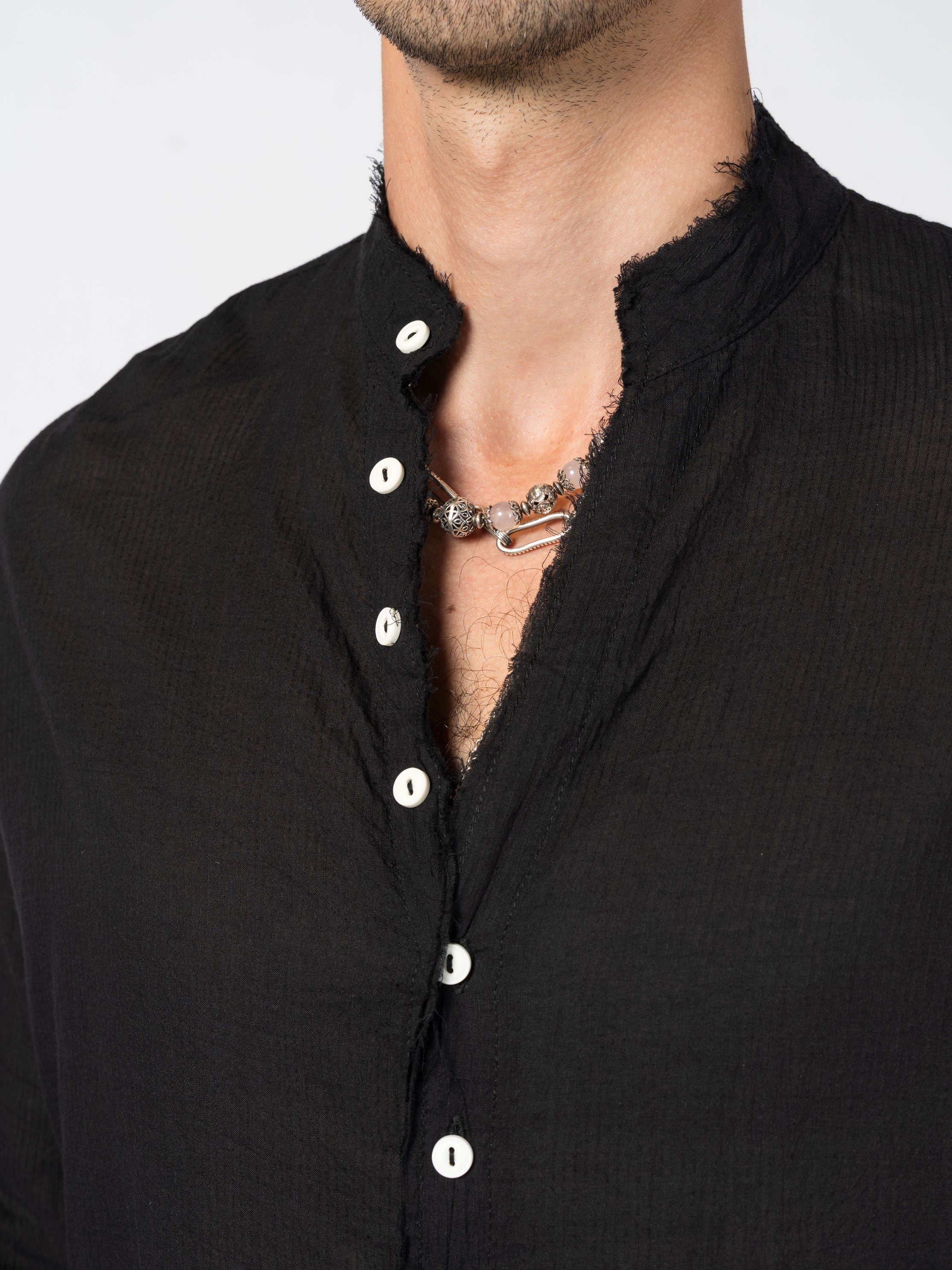 Cotton Button-Up Shirt - INN7