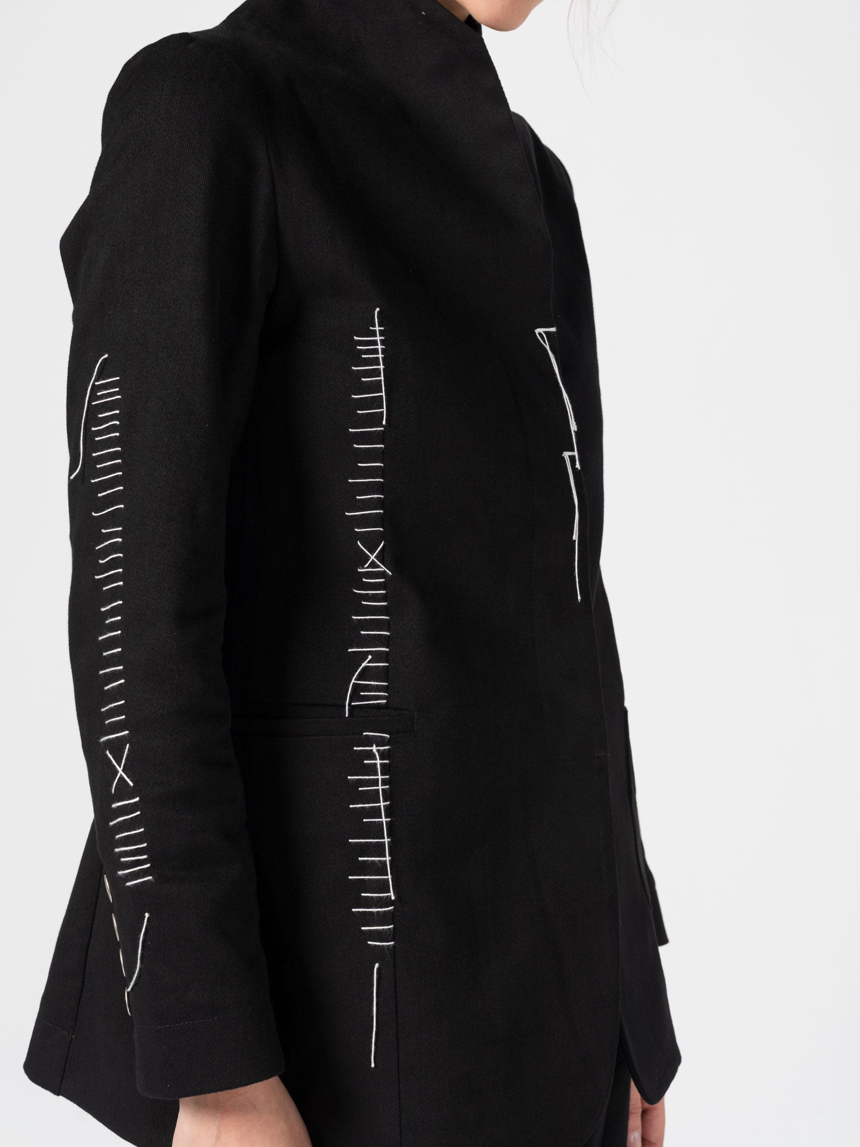 Hand-Stitched Cotton Jacket - INN7