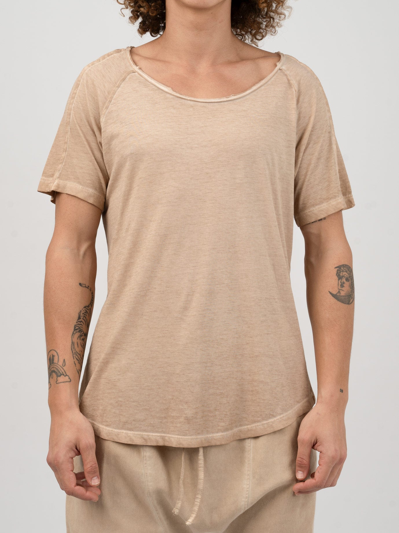 Raw Edge Cotton T-Shirt - INN7