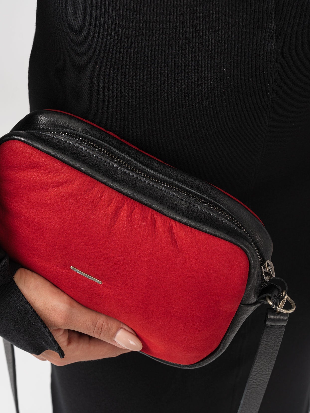 Silver Staples Padded Crossbody Bag - INN7