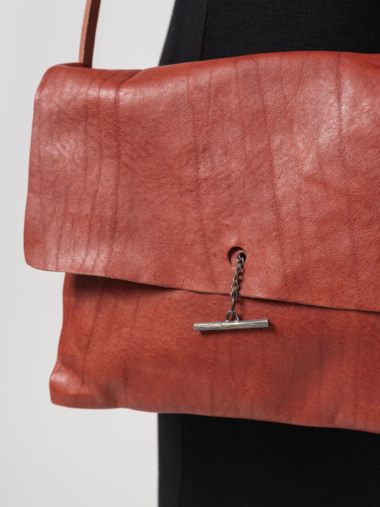 Silver Bar Bullskin Crossbody Bag - INN7