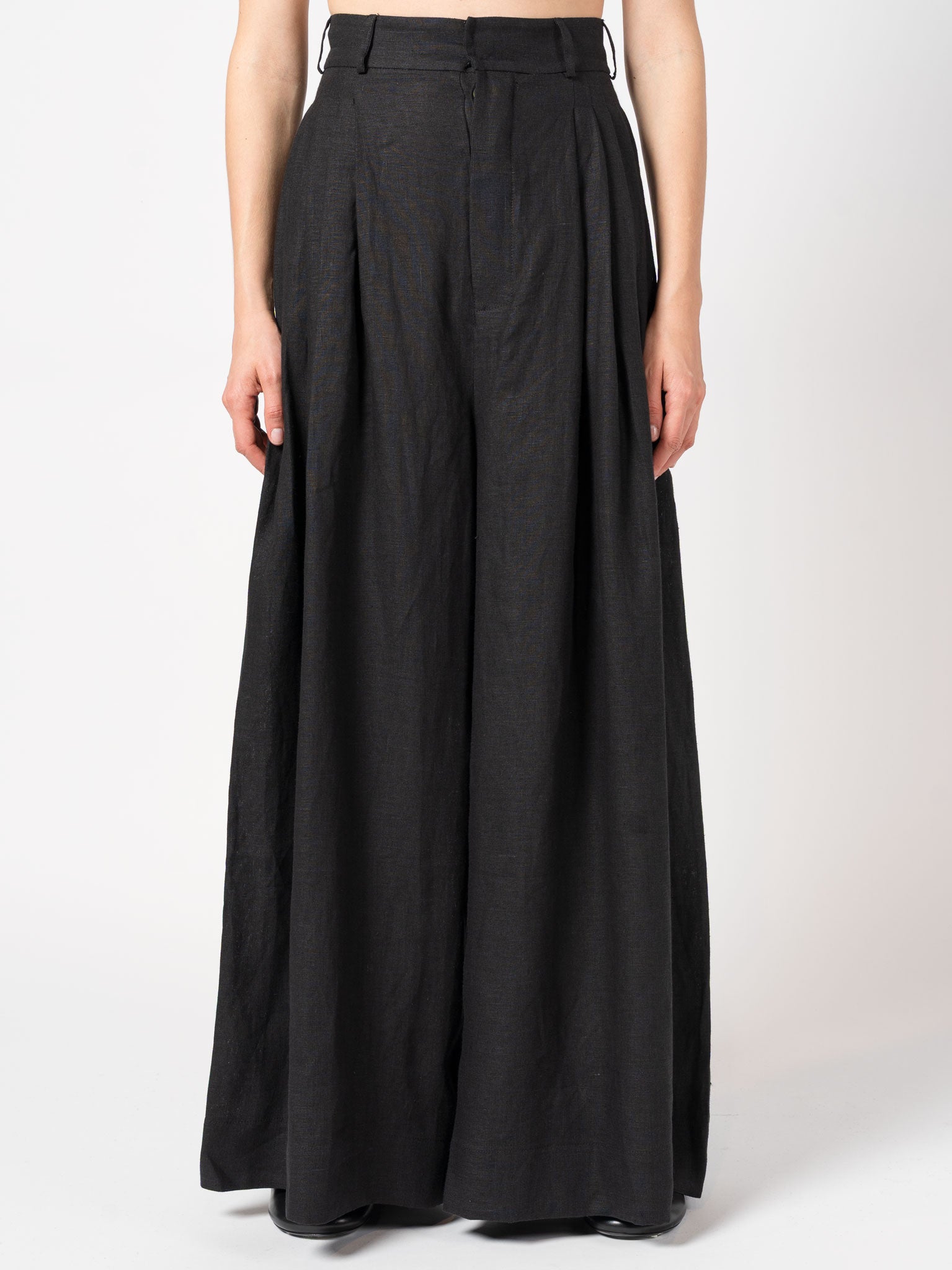 Wide-Leg Linen Pants - INN7