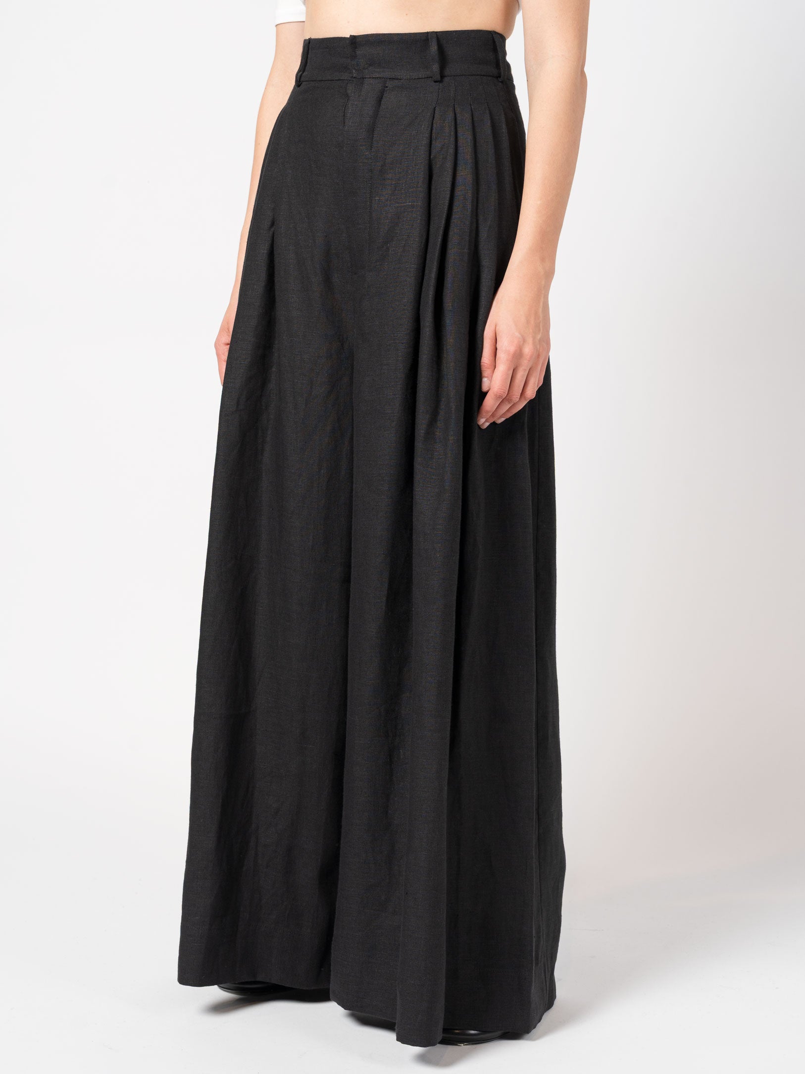 Wide-Leg Linen Pants - INN7