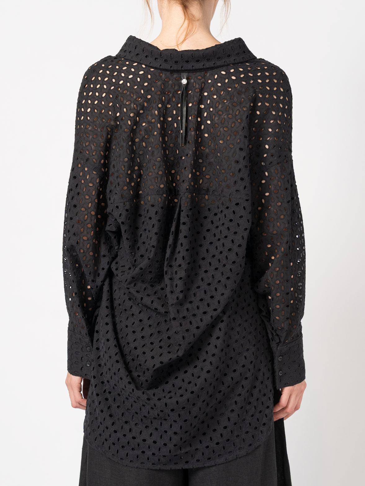 Oversized Cut-Out Cotton Shirt - INN7
