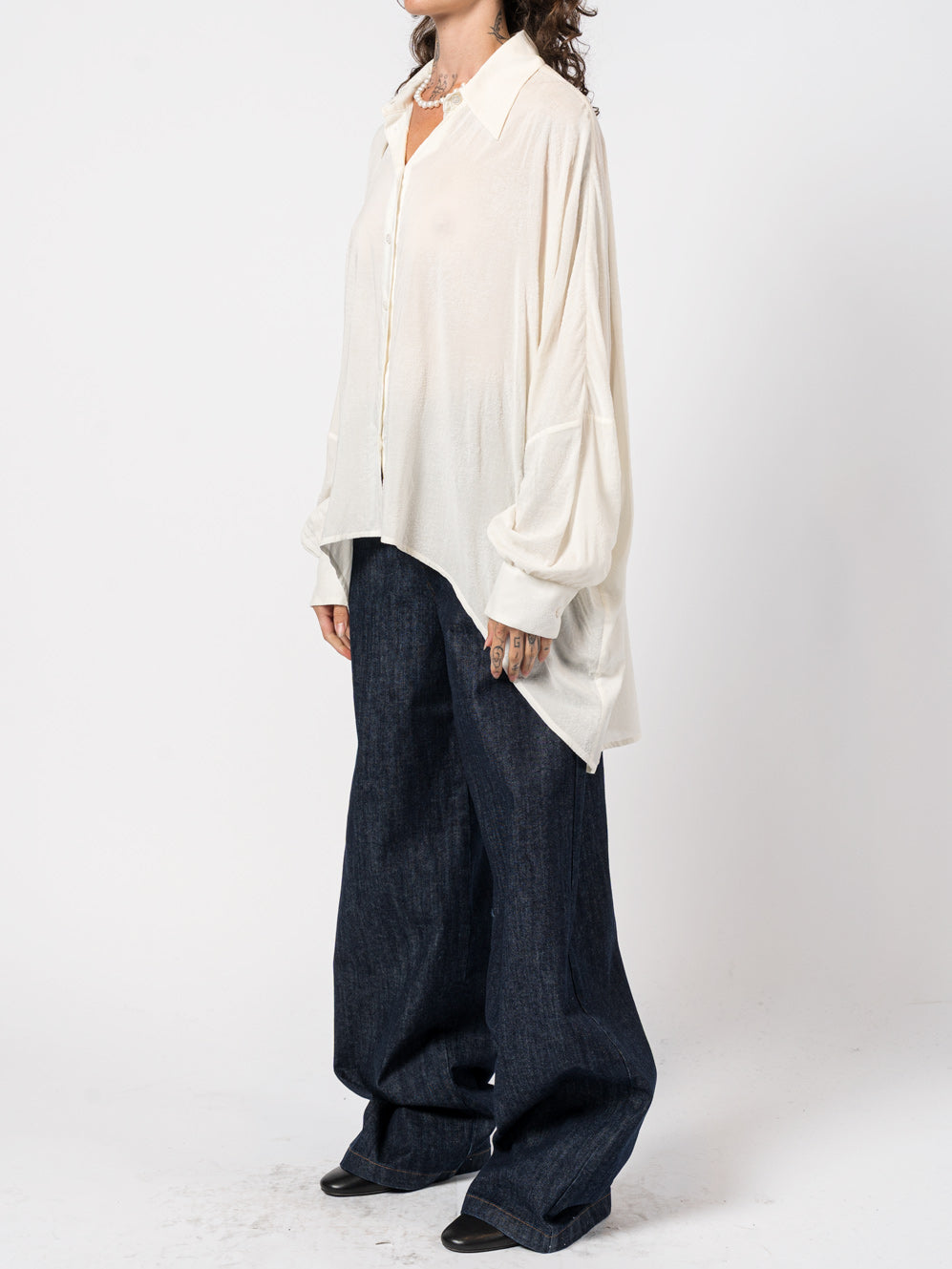 Oversized Textured Shirt - INN7