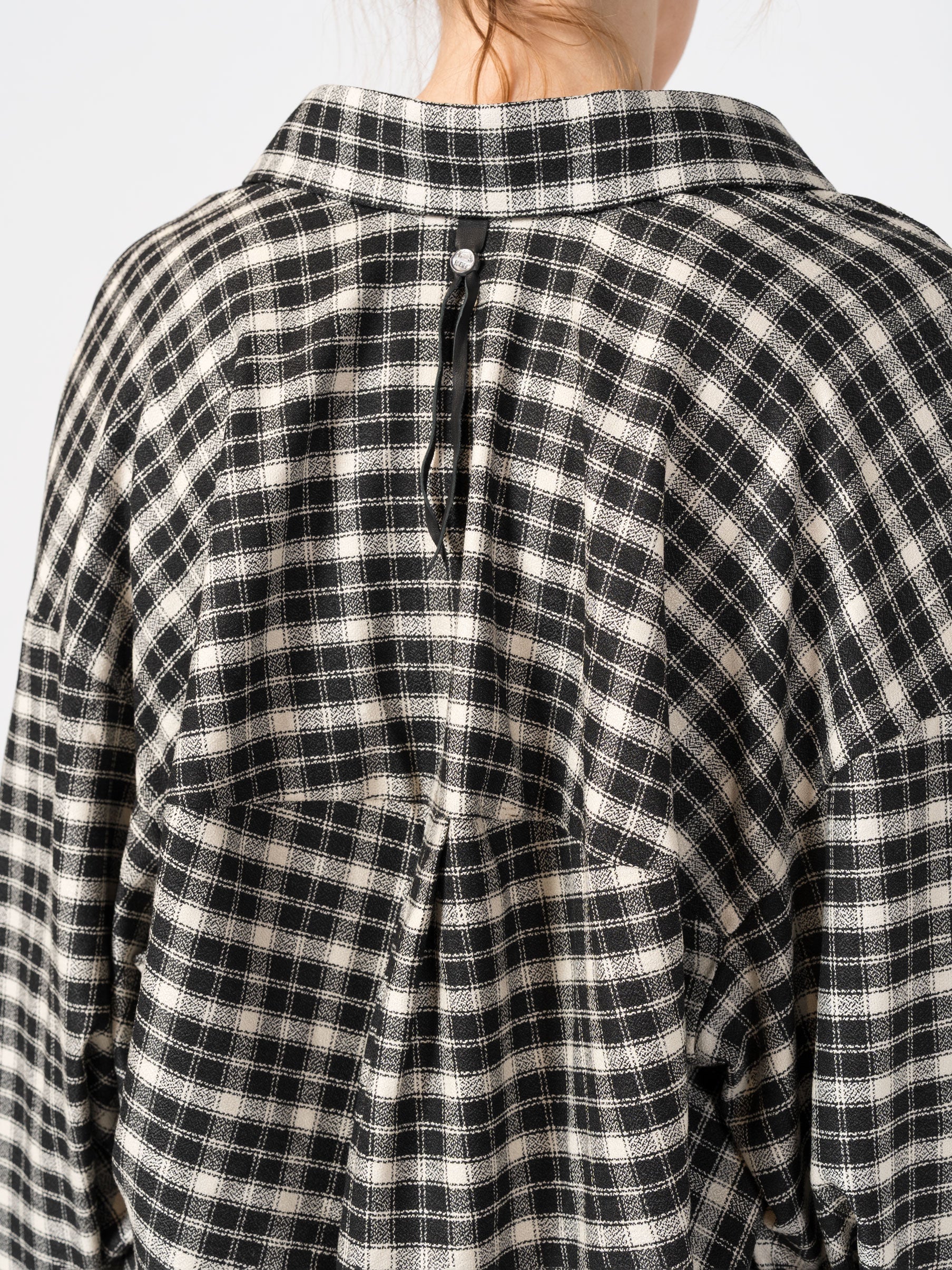 Oversized Plaid Cotton Shirt - INN7