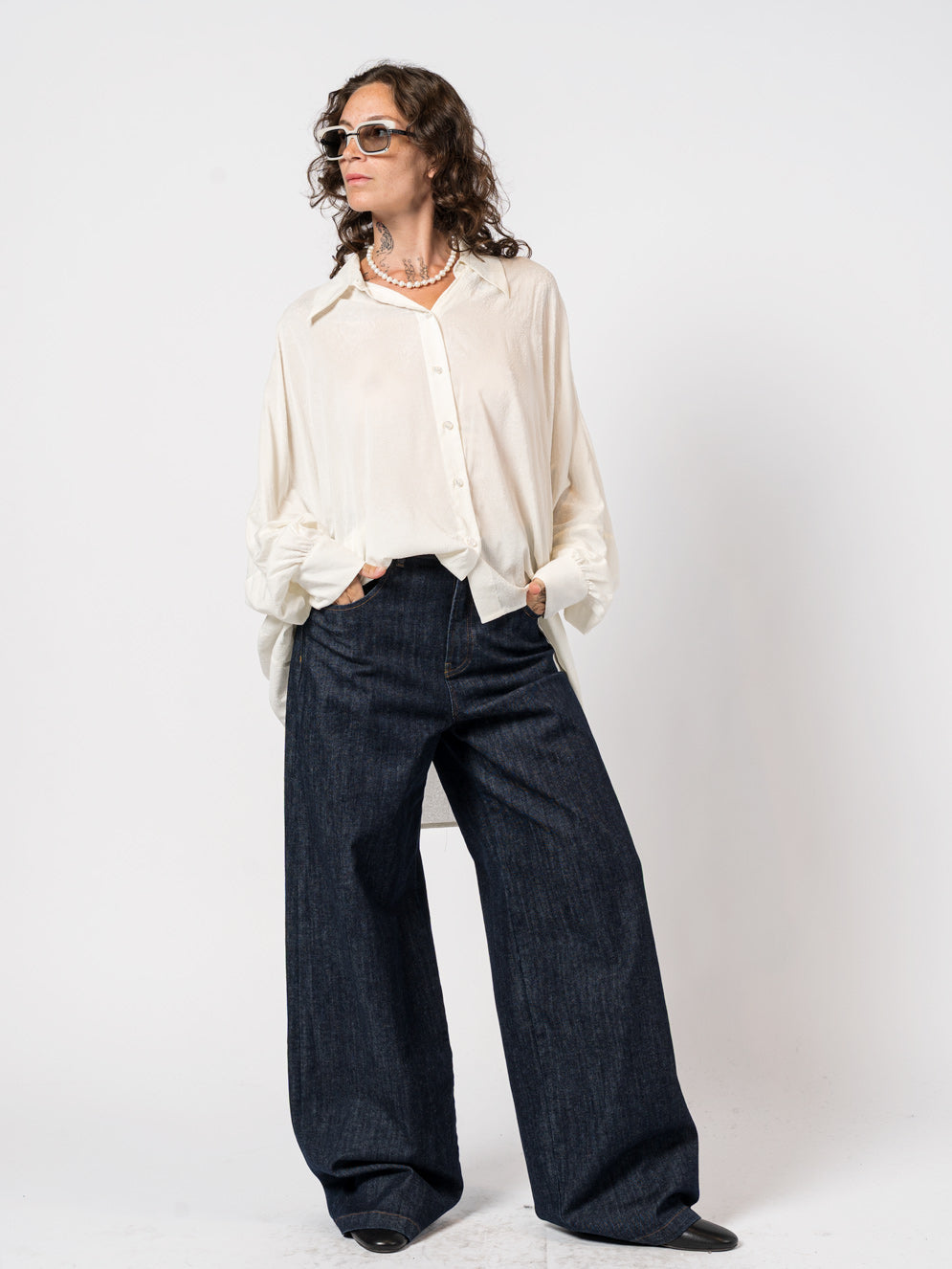 Oversized Textured Shirt - INN7