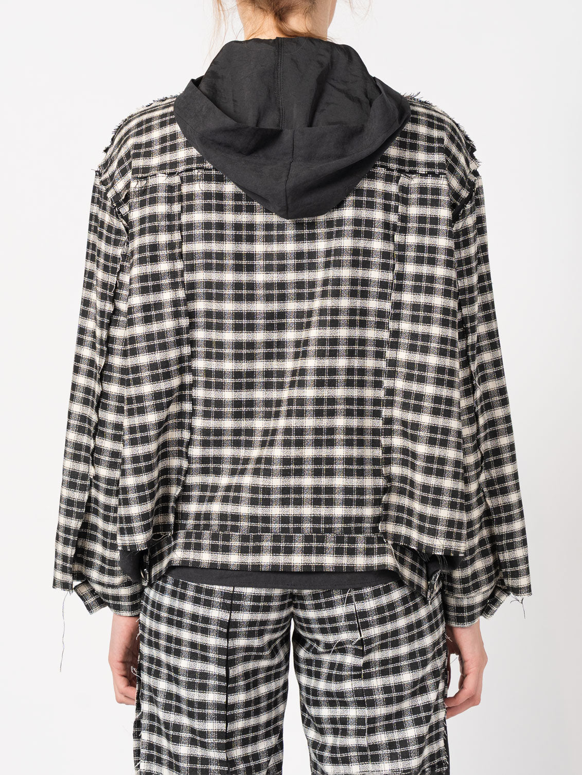 Two-Layer Cotton Jacket with Hood
