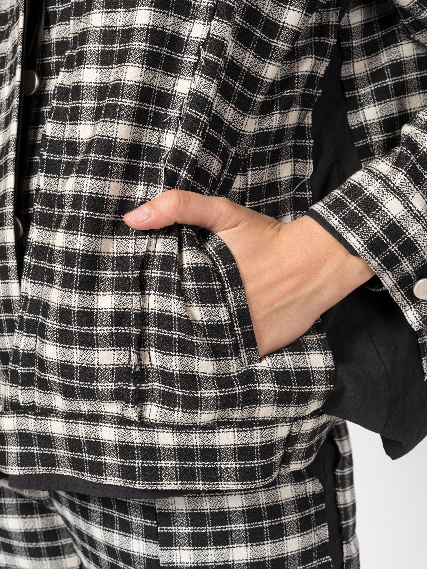 Two-Layer Cotton Jacket with Hood