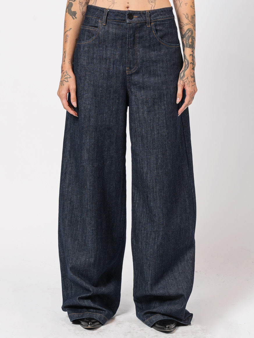 Wide-Leg Denim Pants - INN7