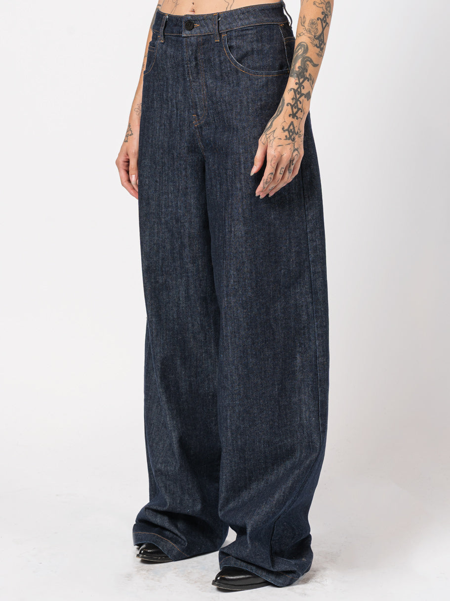 Wide-Leg Denim Pants - INN7