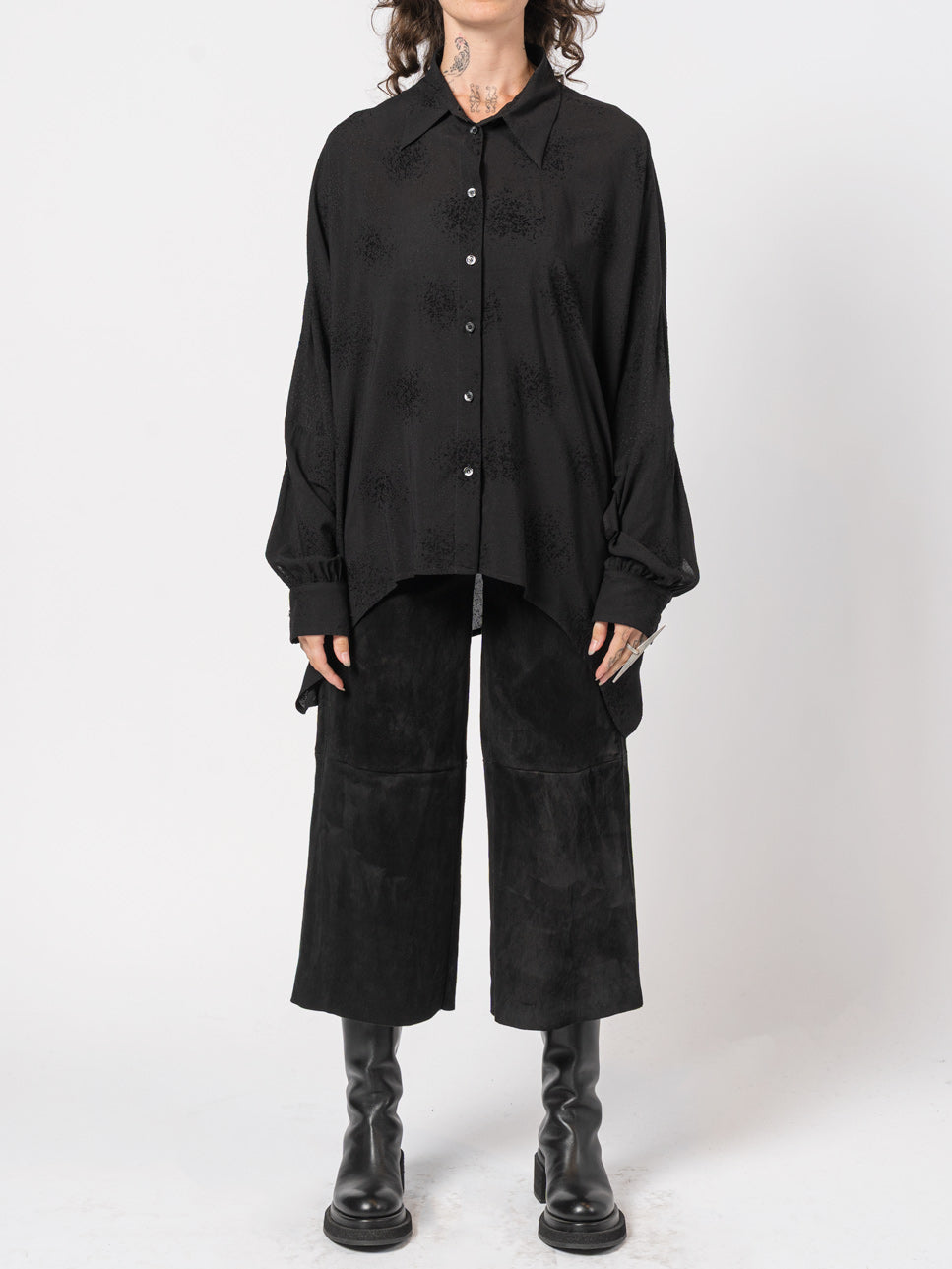 Oversized Textured Shirt - INN7