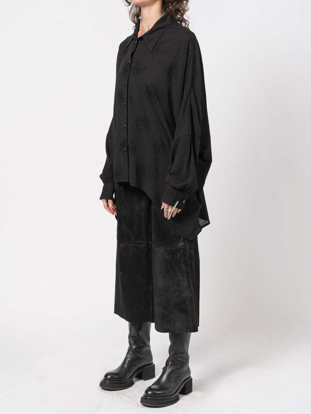 Oversized Textured Shirt - INN7