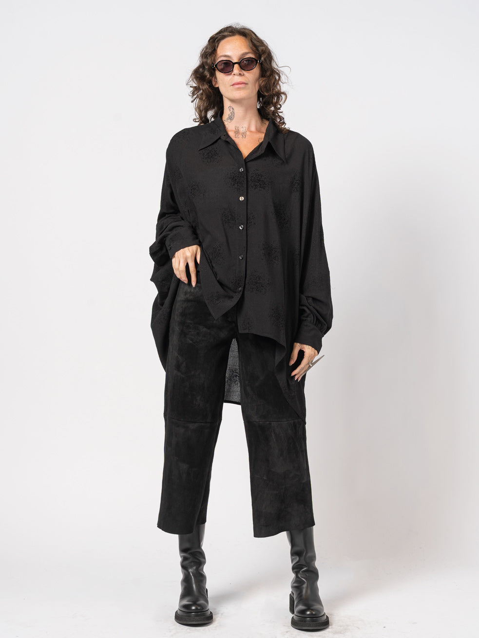 Oversized Textured Shirt - INN7