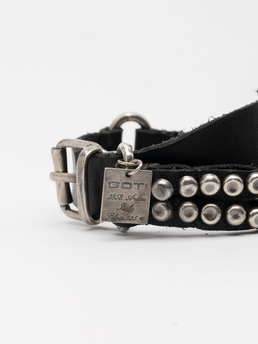 Studded Leather Buckle Bracelet - INN7