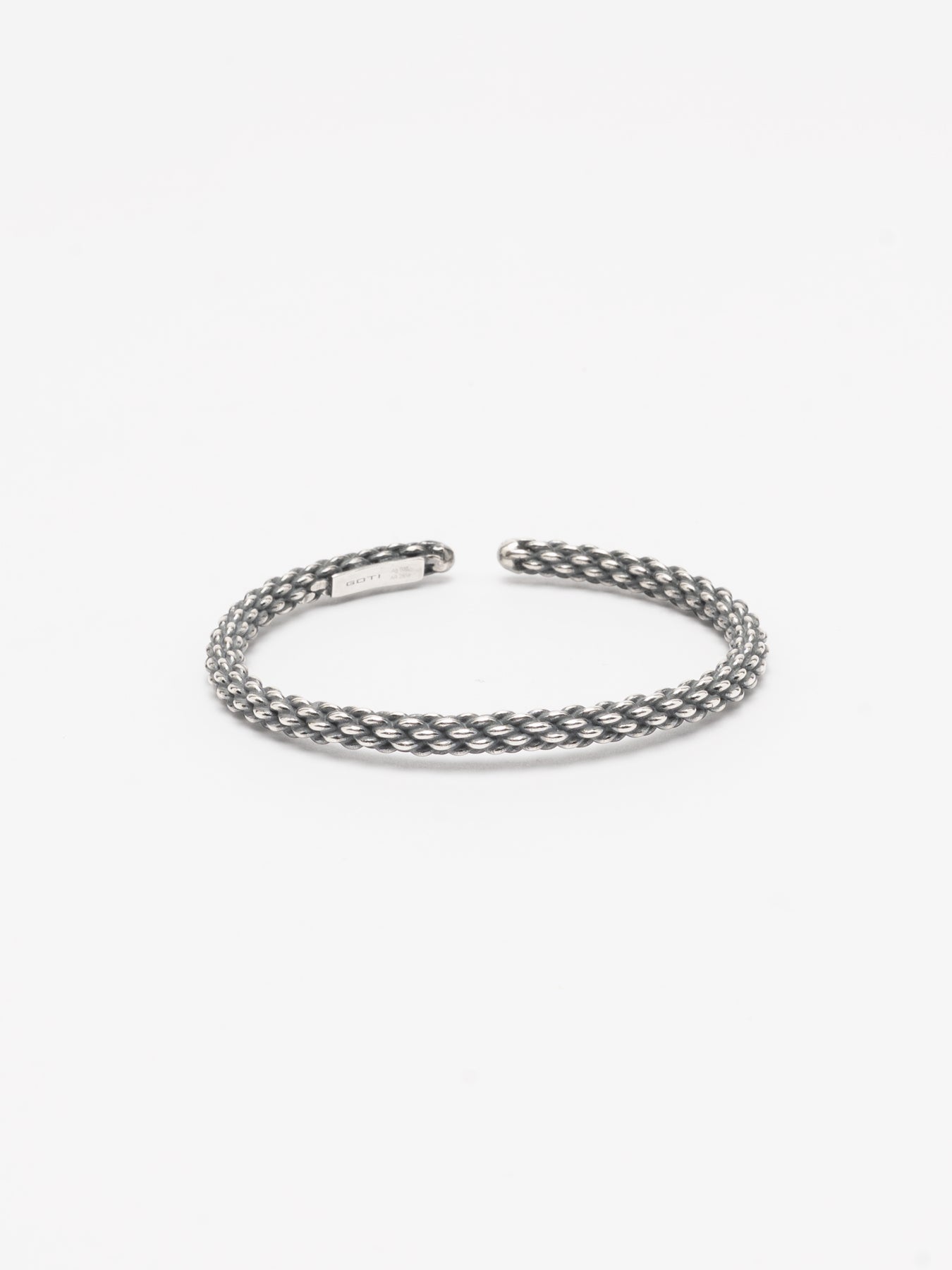 Braided Silver Cuff Bracelet - INN7