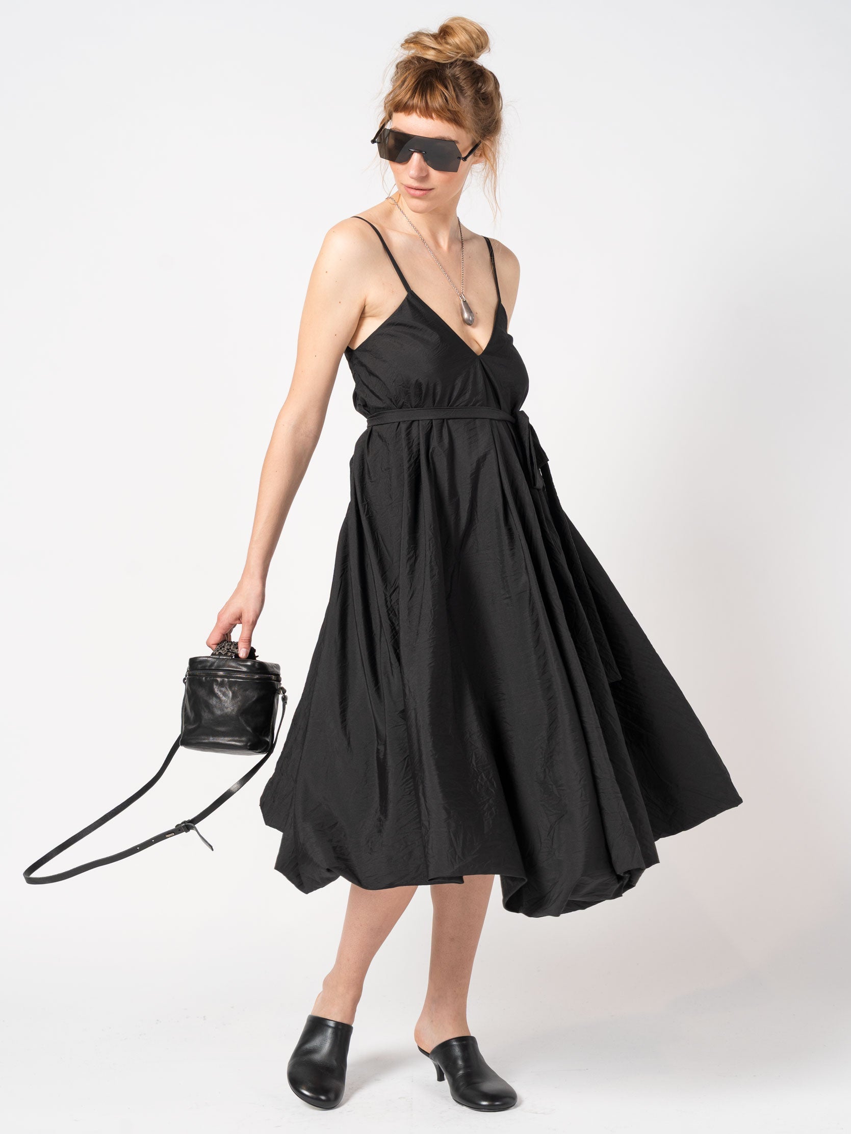 Lightweight Volume Sundress with Belt - INN7