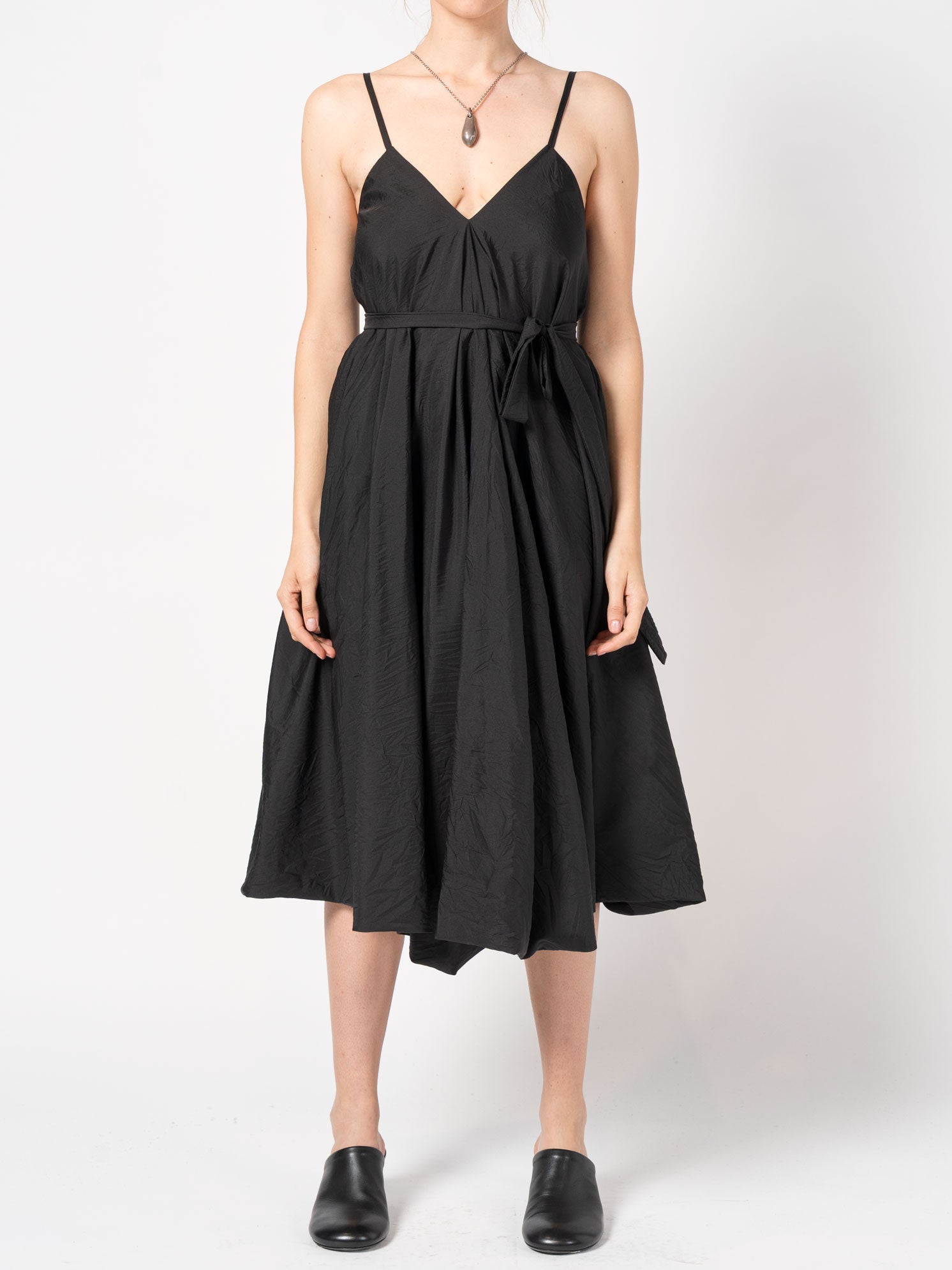 Lightweight Volume Sundress with Belt - INN7
