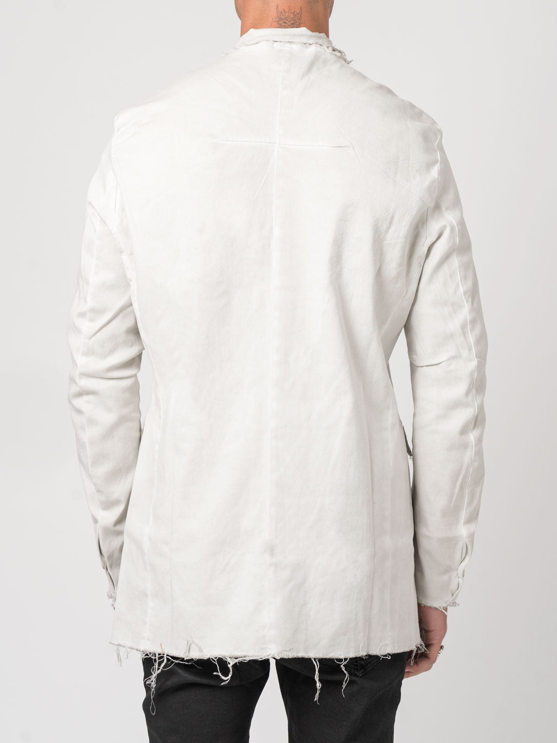 Frayed Edge Cotton Blazer - INN7