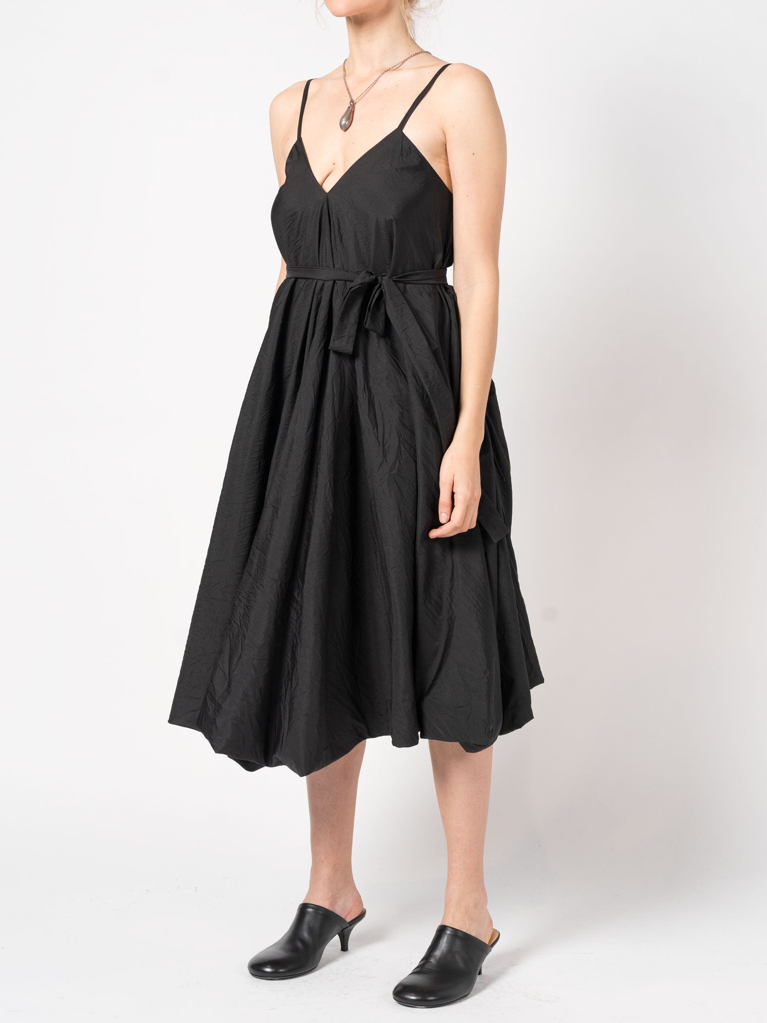 Lightweight Volume Sundress with Belt - INN7